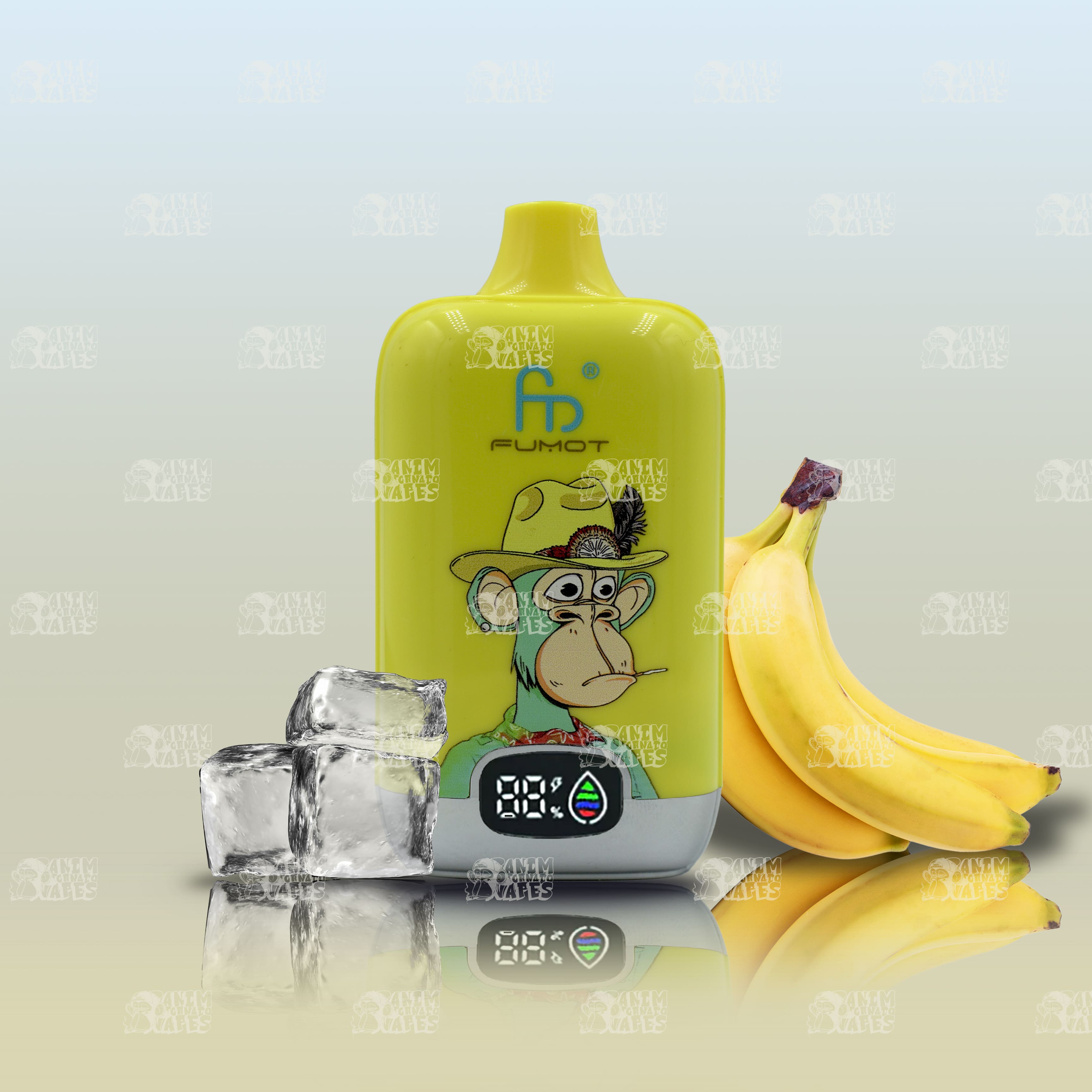 RandM Tornado Vape 12000 Banana Ice mit Banane und kühler Ice-Note