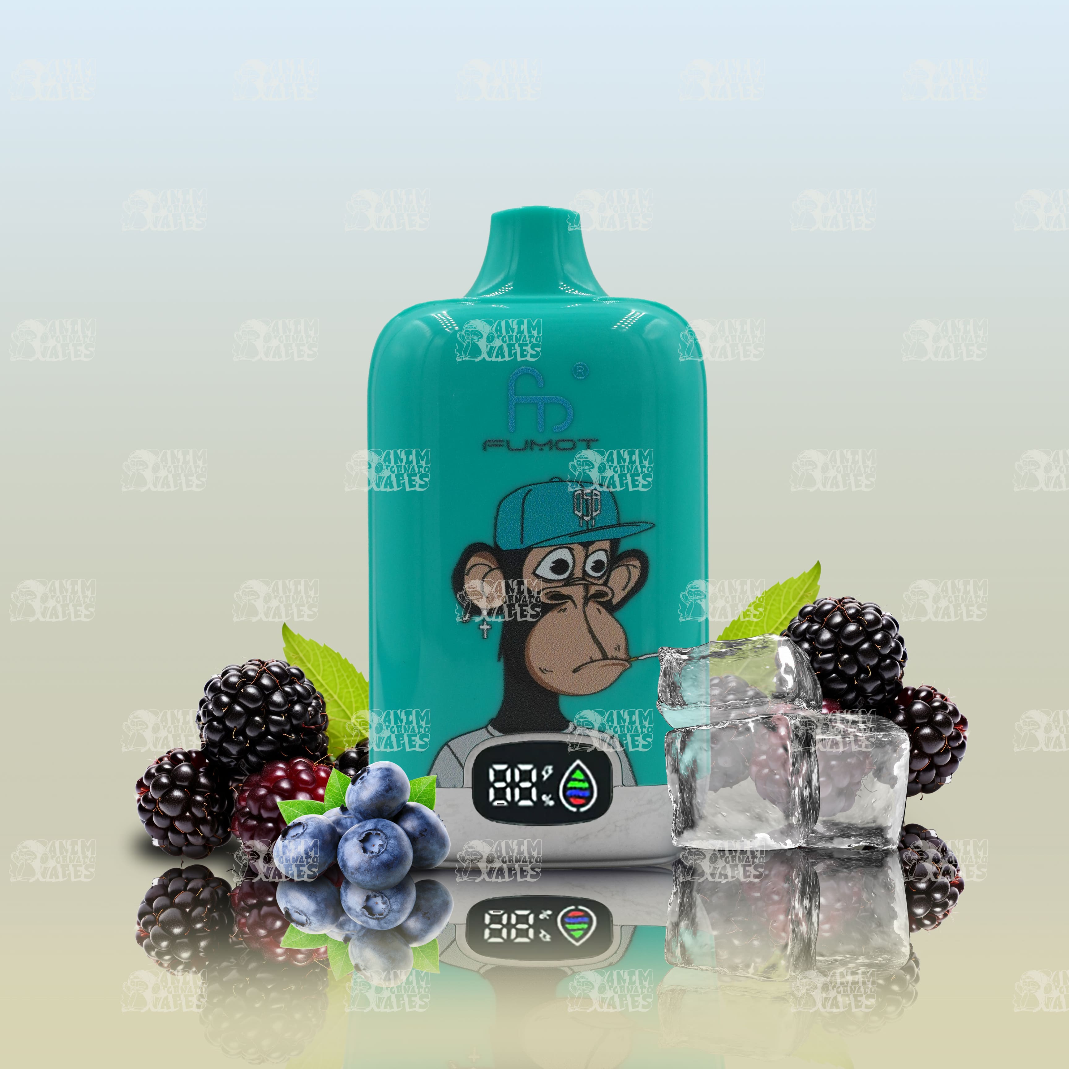 RandM Tornado 12000 Black Ice Beerenmix Menthol Einweg Vape