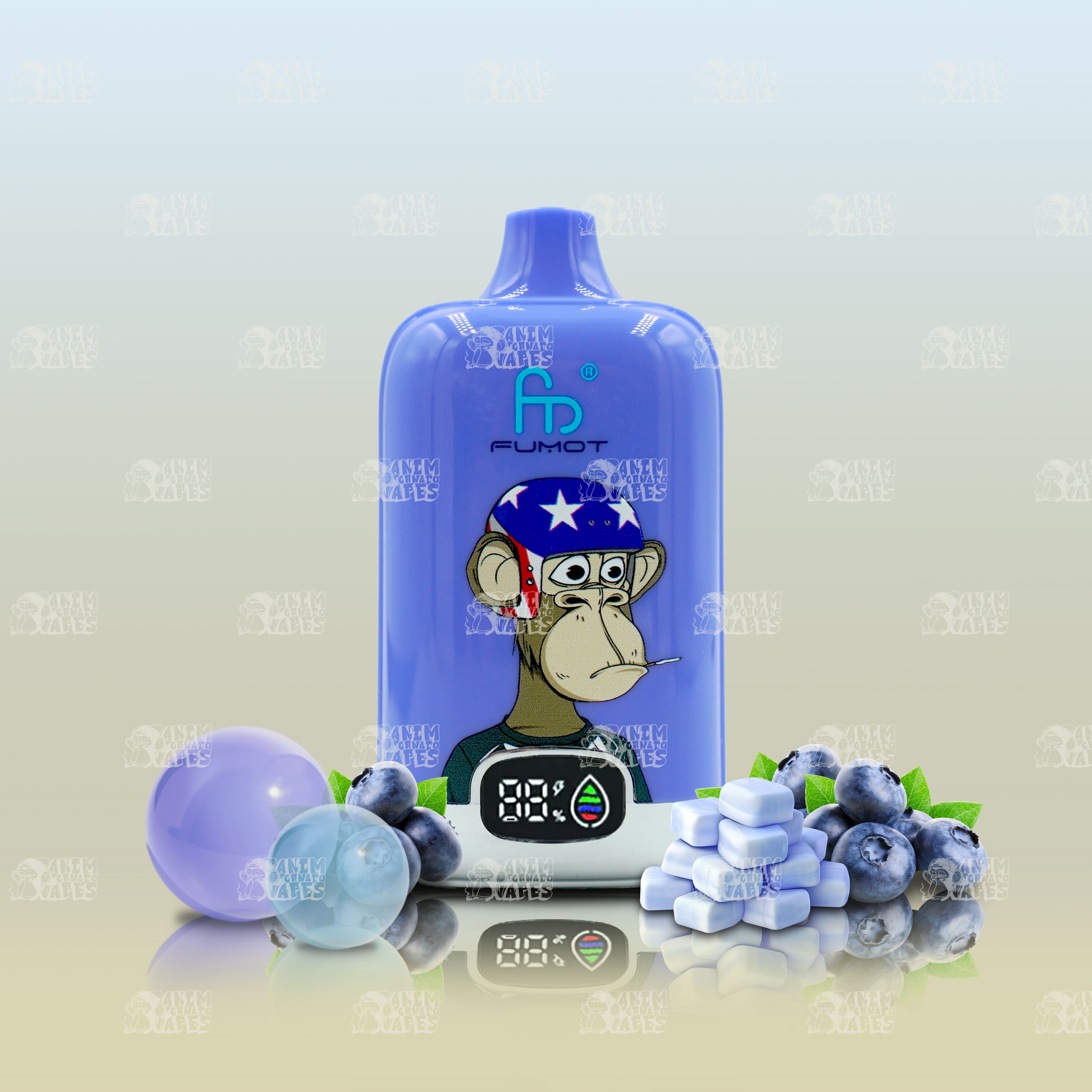 RandM Tornado Vape 12000 Blueberry Bubblegum mit Blaubeer-Kaugummi-Geschmack