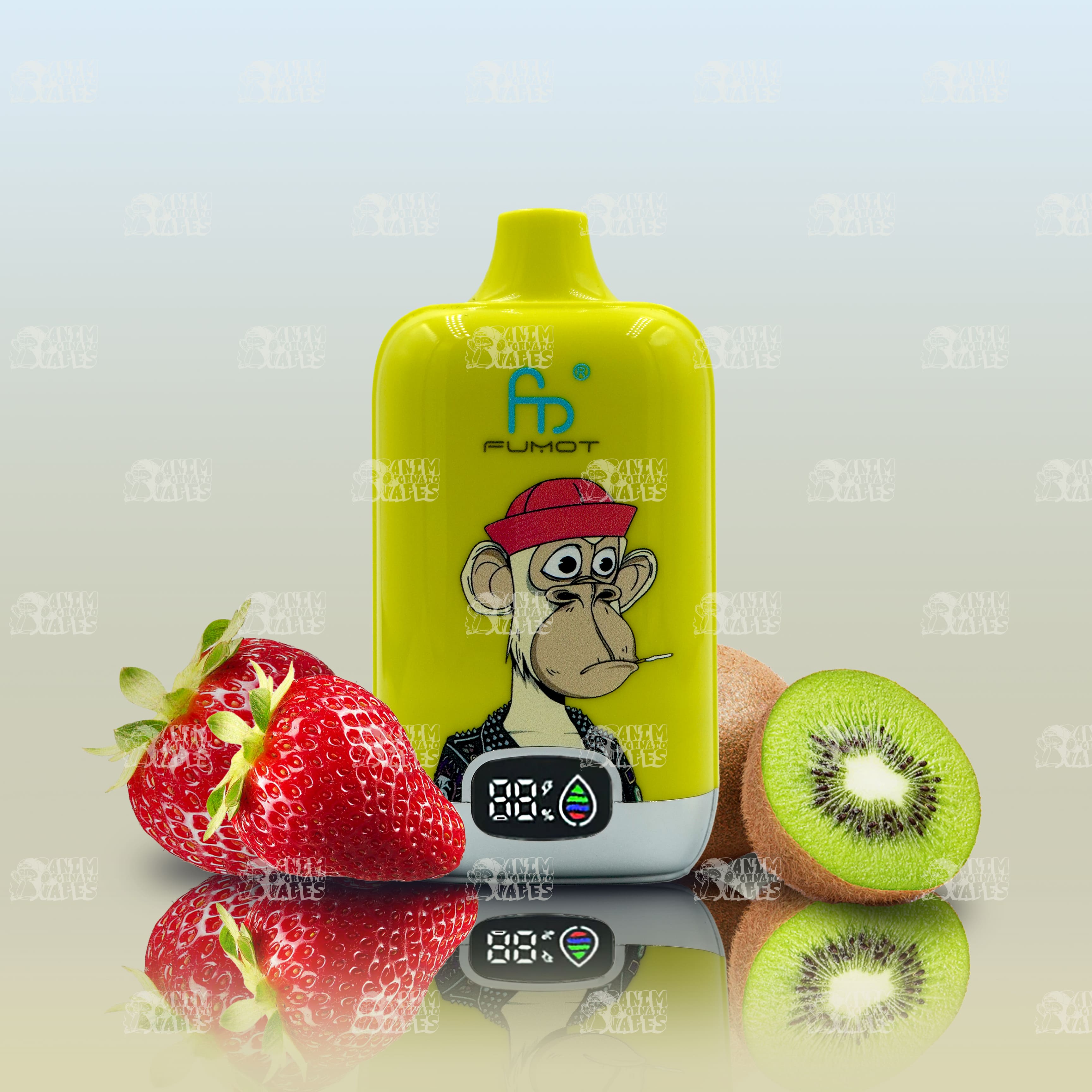 RandM Tornado Vape 12000 Strawberry Kiwi mit Erdbeer-Kiwi-Geschmack