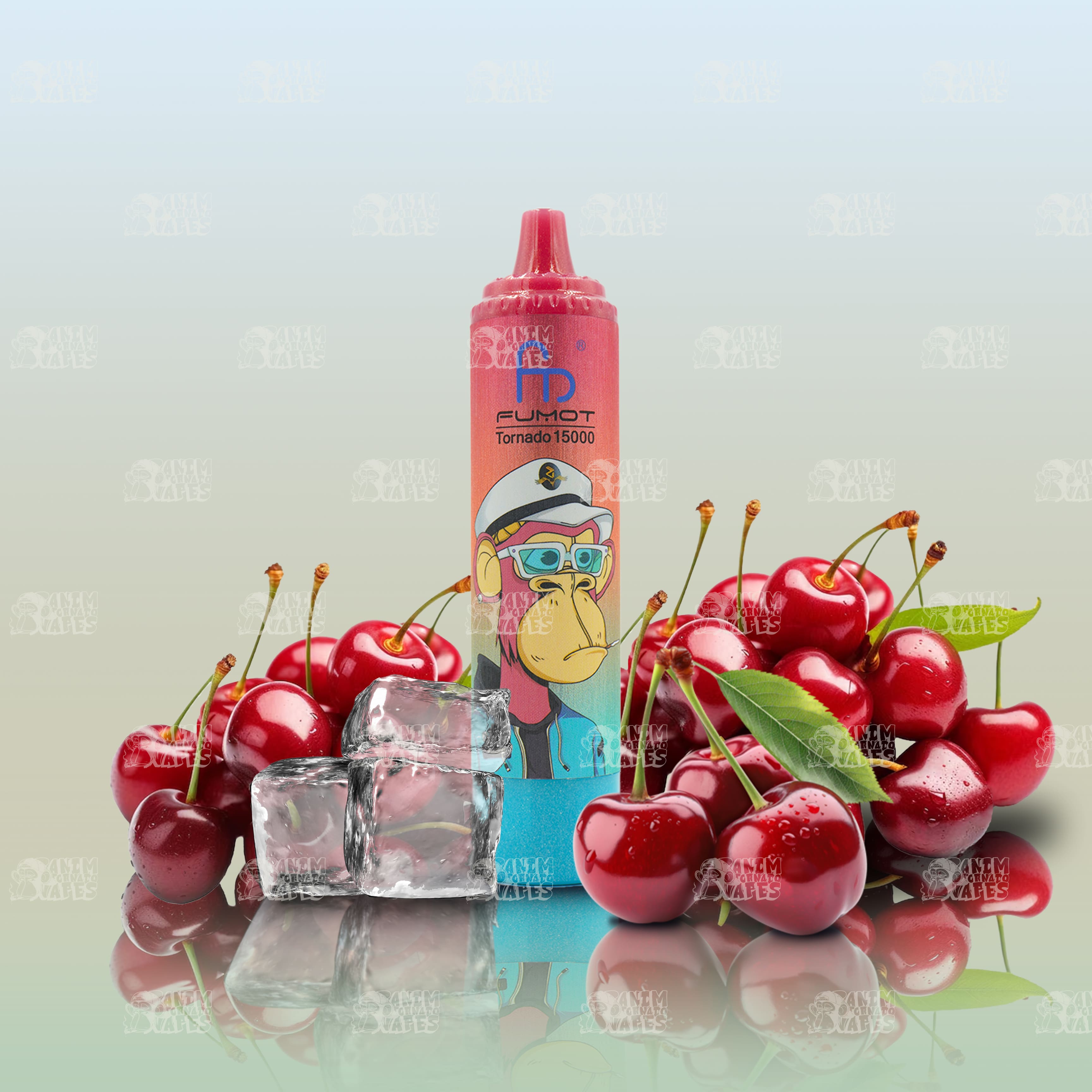 RandM Tornado Vape 15000 Cherry Ice mit intensivem Kirschgeschmack und erfrischender Ice-Note
