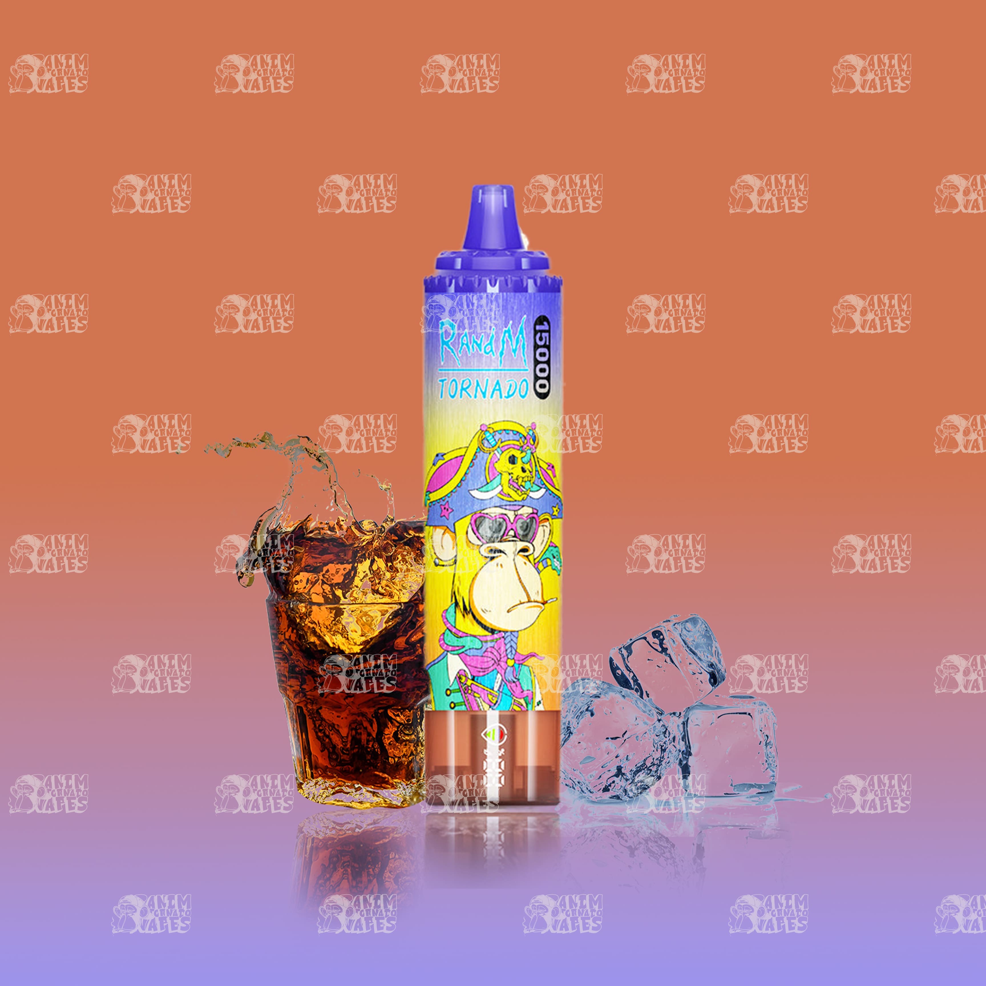 RandM Tornado 15000 Cola Ice Einweg-Vape mit 15000 Zügen und Mesh Coil
