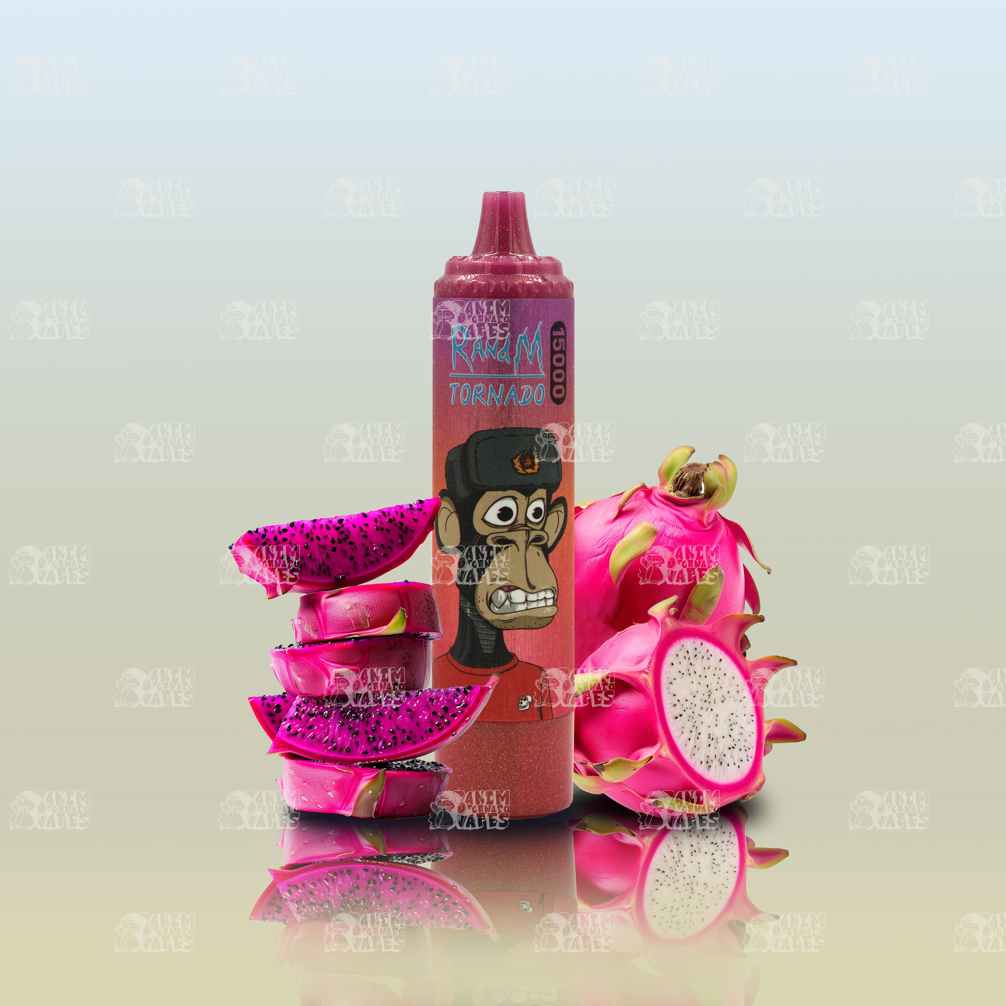 RandM Tornado 15000 Dragon Fruit Einweg-Vape mit 15000 Zügen und Mesh Coil