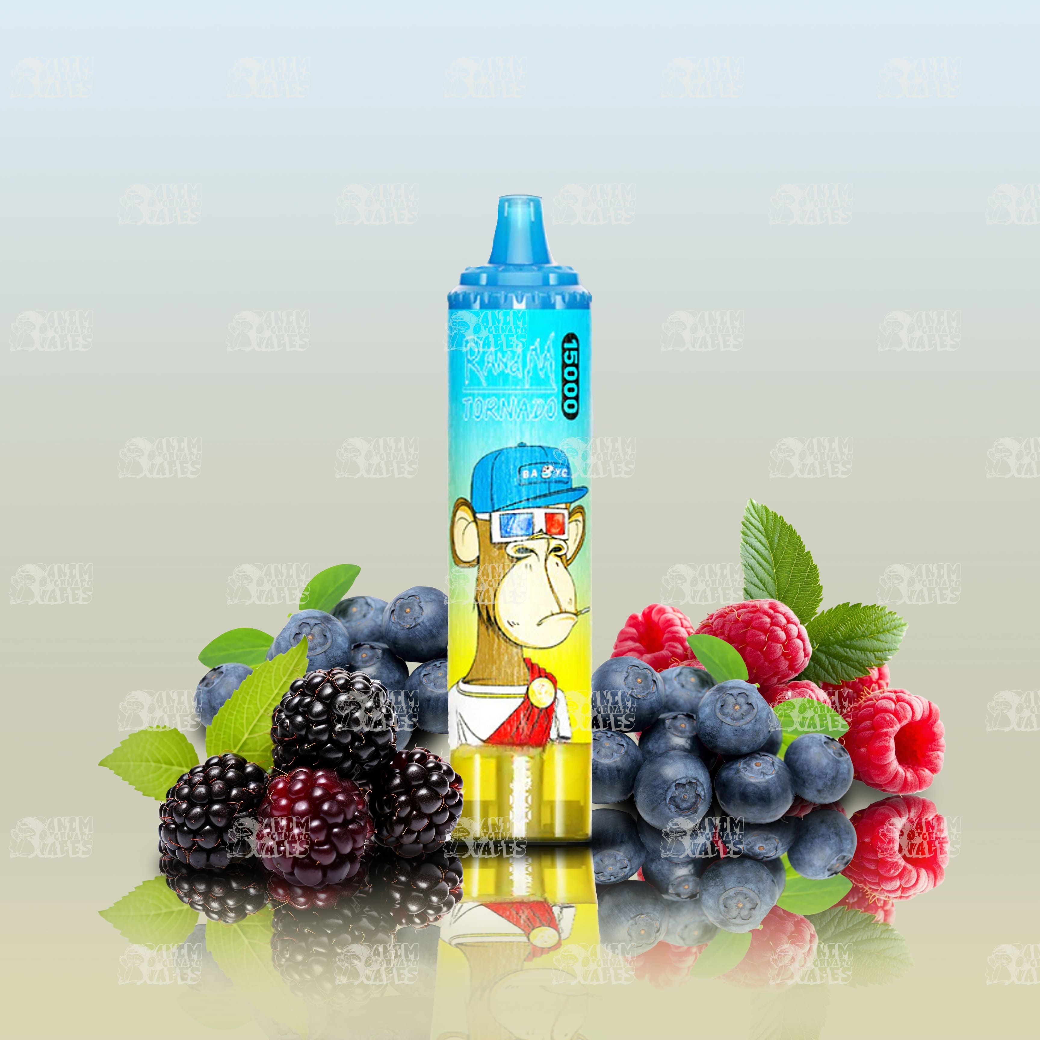 RandM Tornado 15000 Mr Blue Einweg-Vape mit 15000 Zügen und Mesh Coil