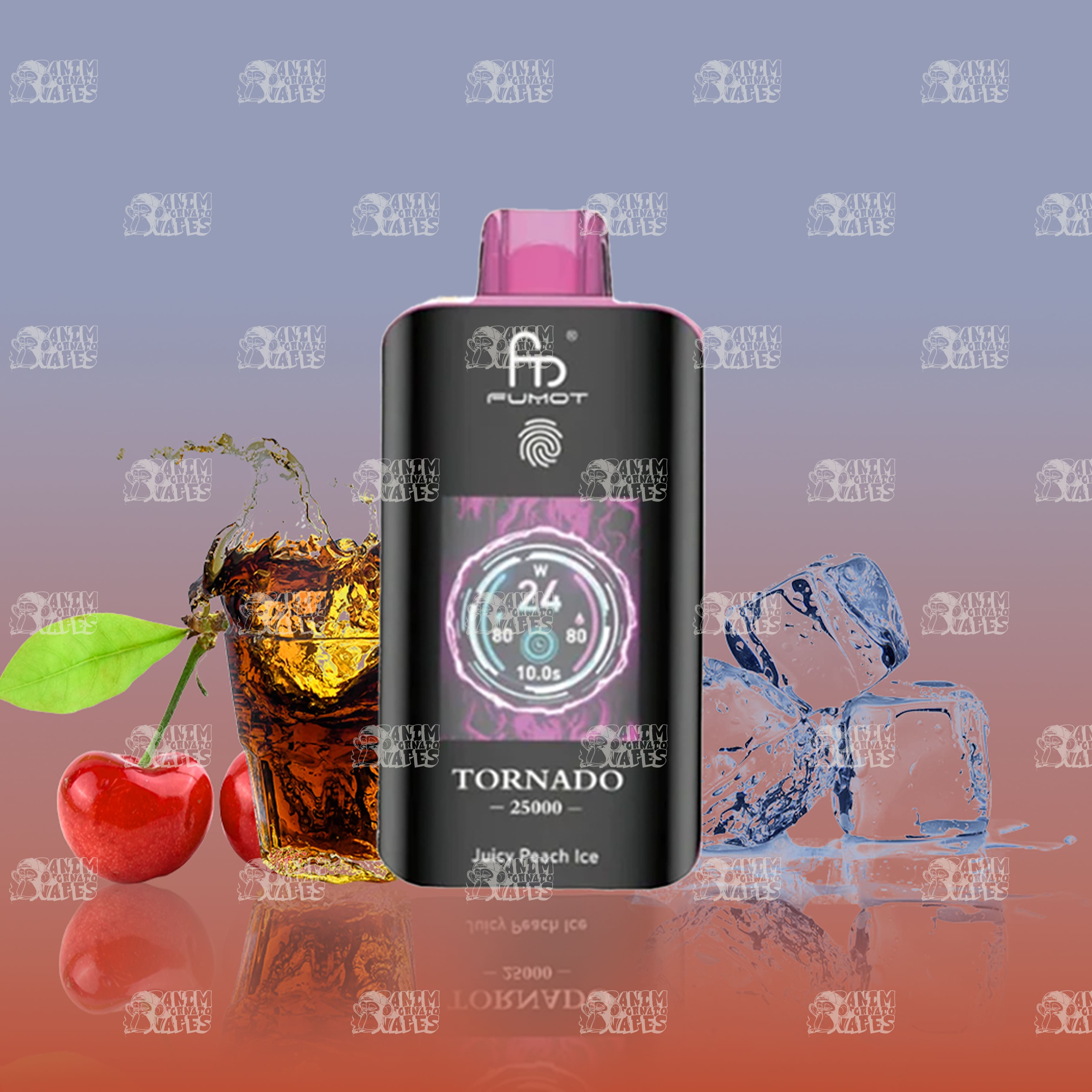 RandM Tornado 25000 Cherry Cola Einweg-Vape mit 25000 Zügen und Mesh Coil