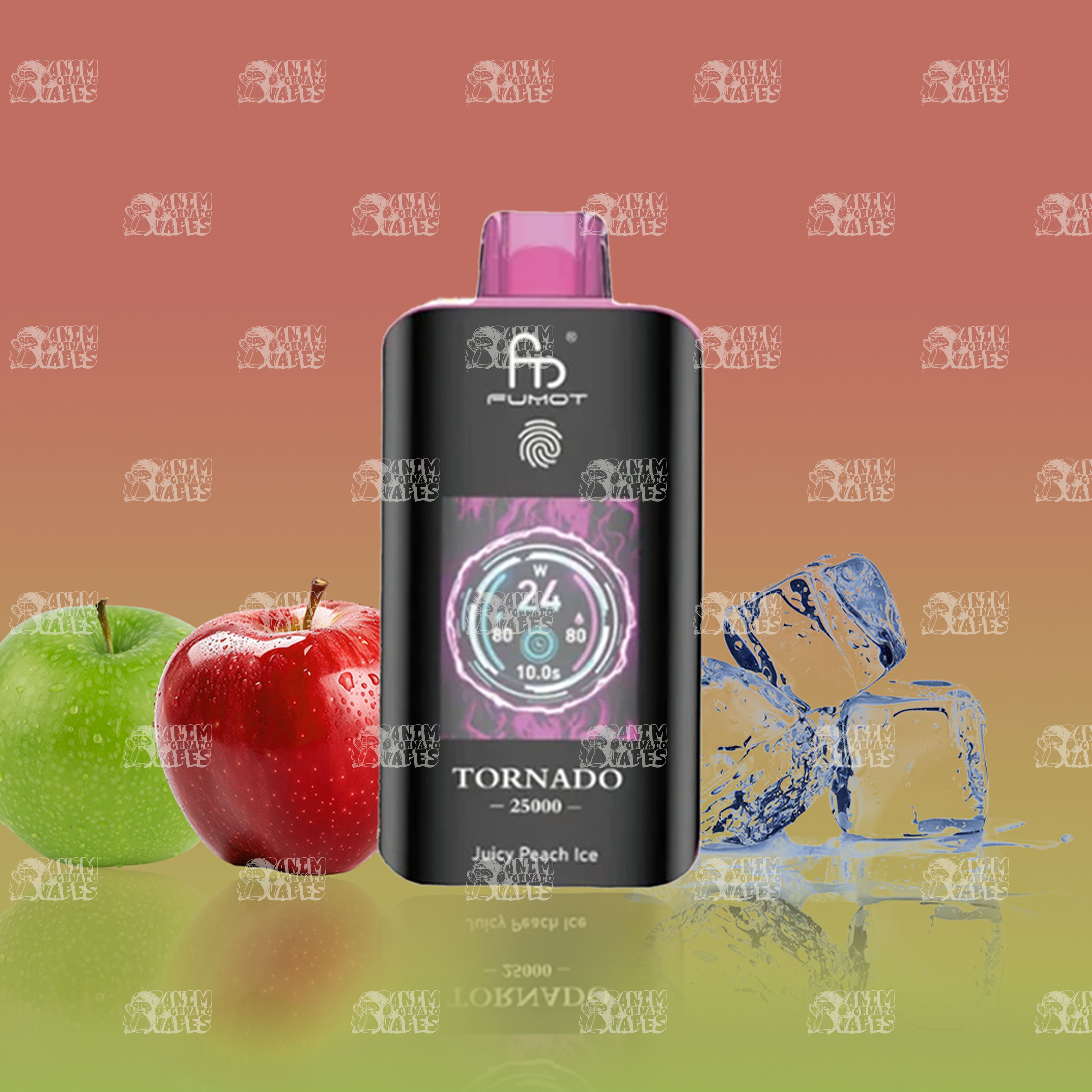 RandM Tornado 25000 Double Apple Einweg-Vape mit 25000 Zügen und Mesh Coil