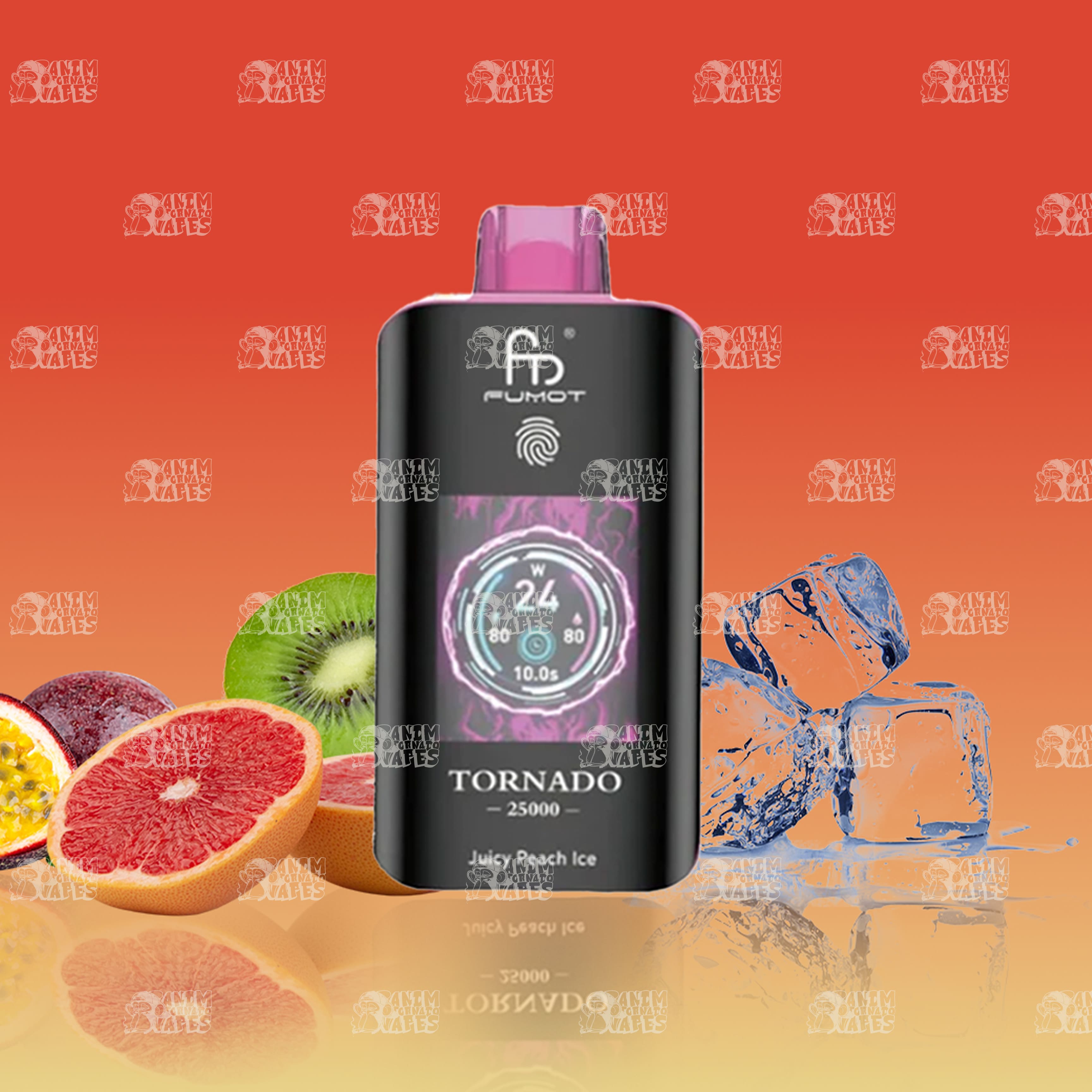 RandM Tornado 25000 Tropical Rainbow Blast Einweg-Vape mit 25000 Zügen und Mesh Coil