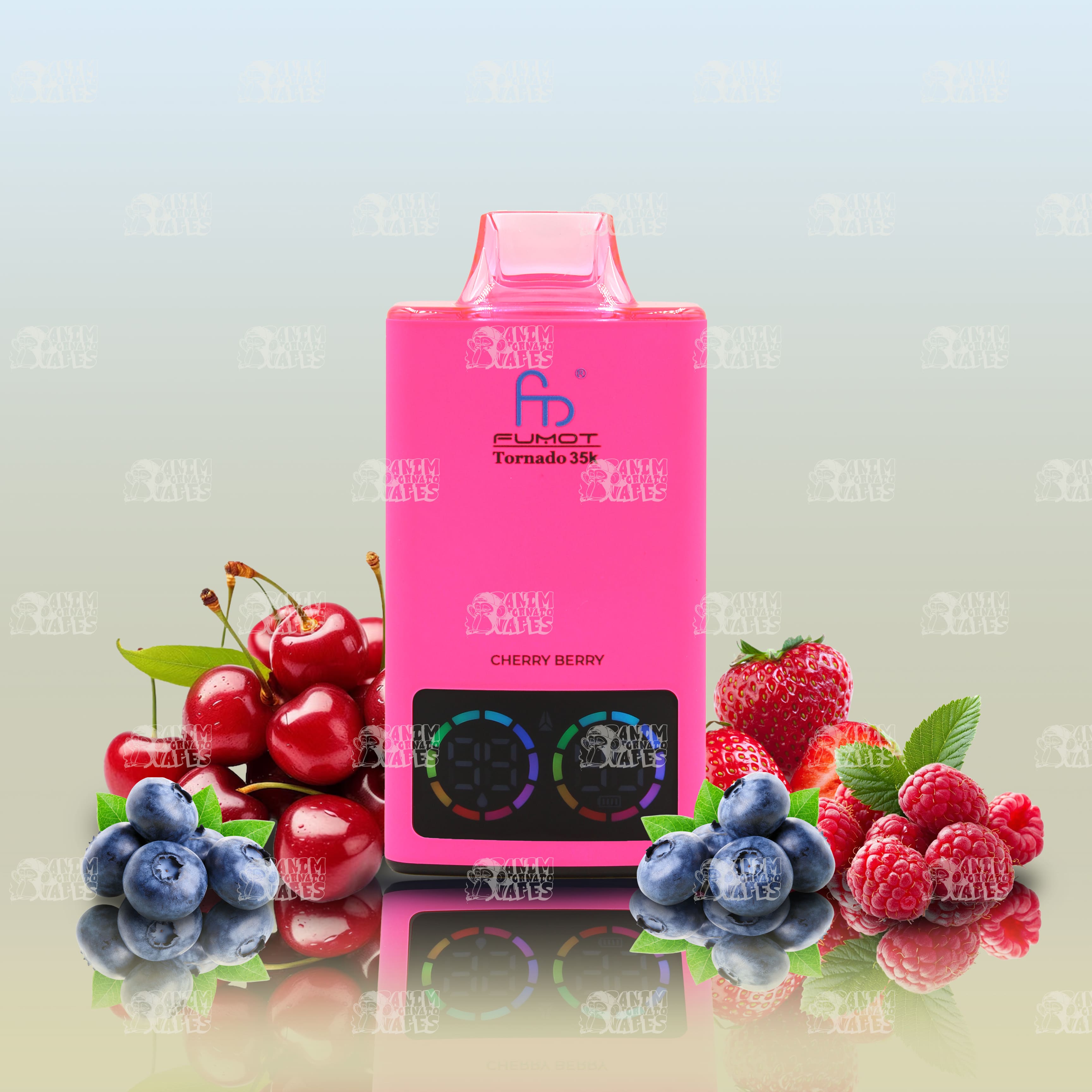 RandM Tornado 35000 Cherry Berry Einweg-Vape mit 35000 Zügen und Mesh Coil