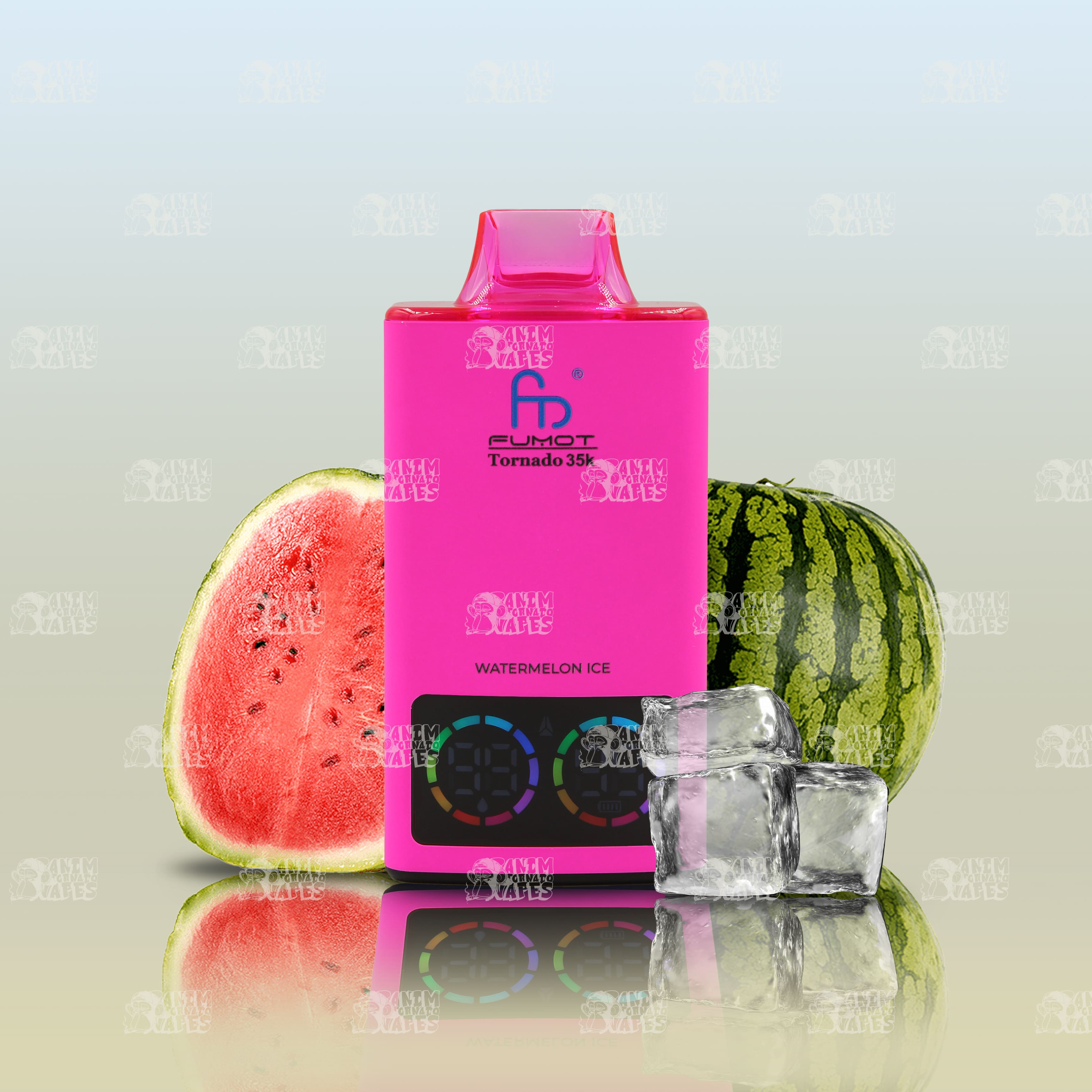 RandM Tornado 35000 Watermelon Ice Einweg-Vape mit 35000 Zügen und Mesh Coil
