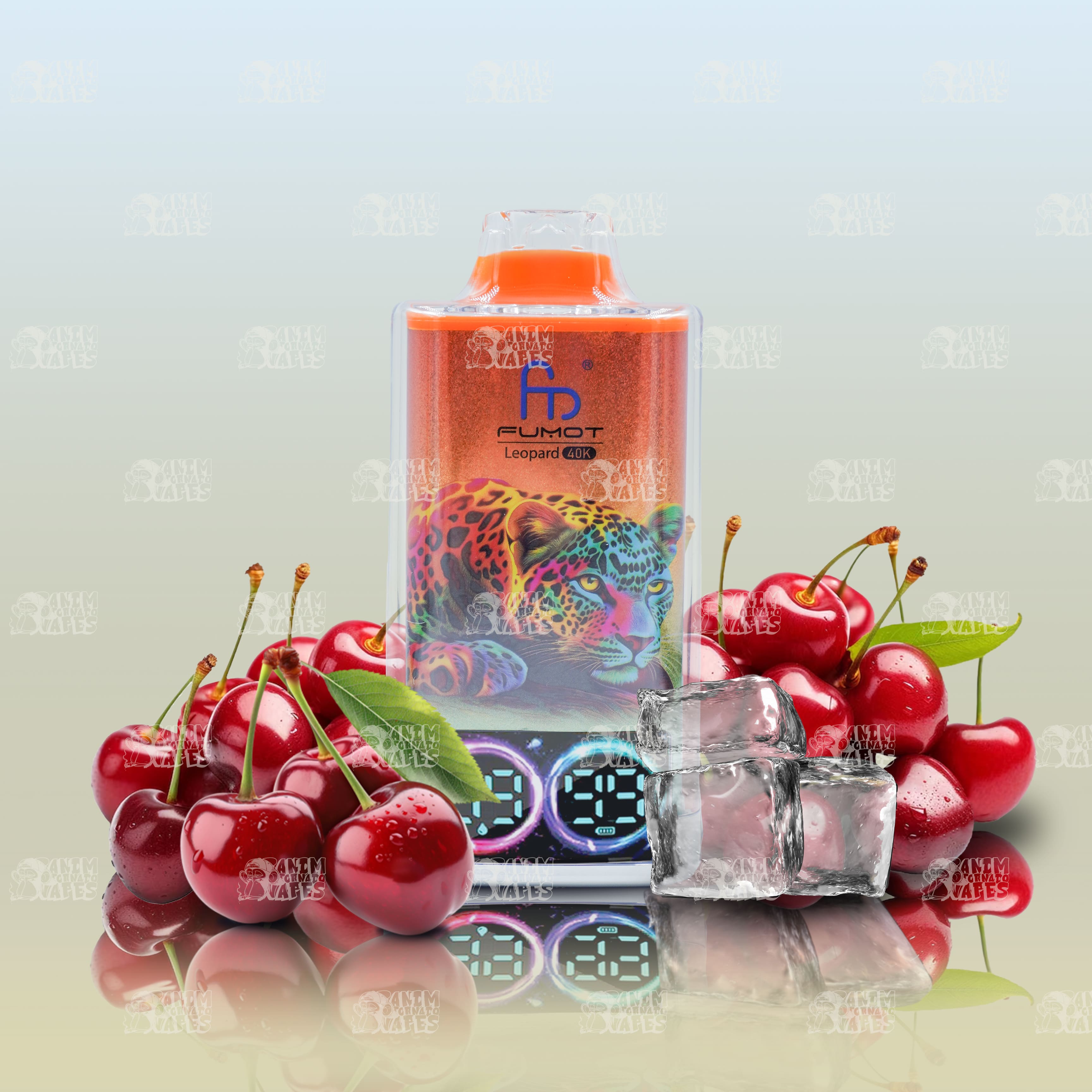 RandM Tornado 40000 Cherry Ice Einweg-Vape mit 40000 Zügen und Mesh Coil