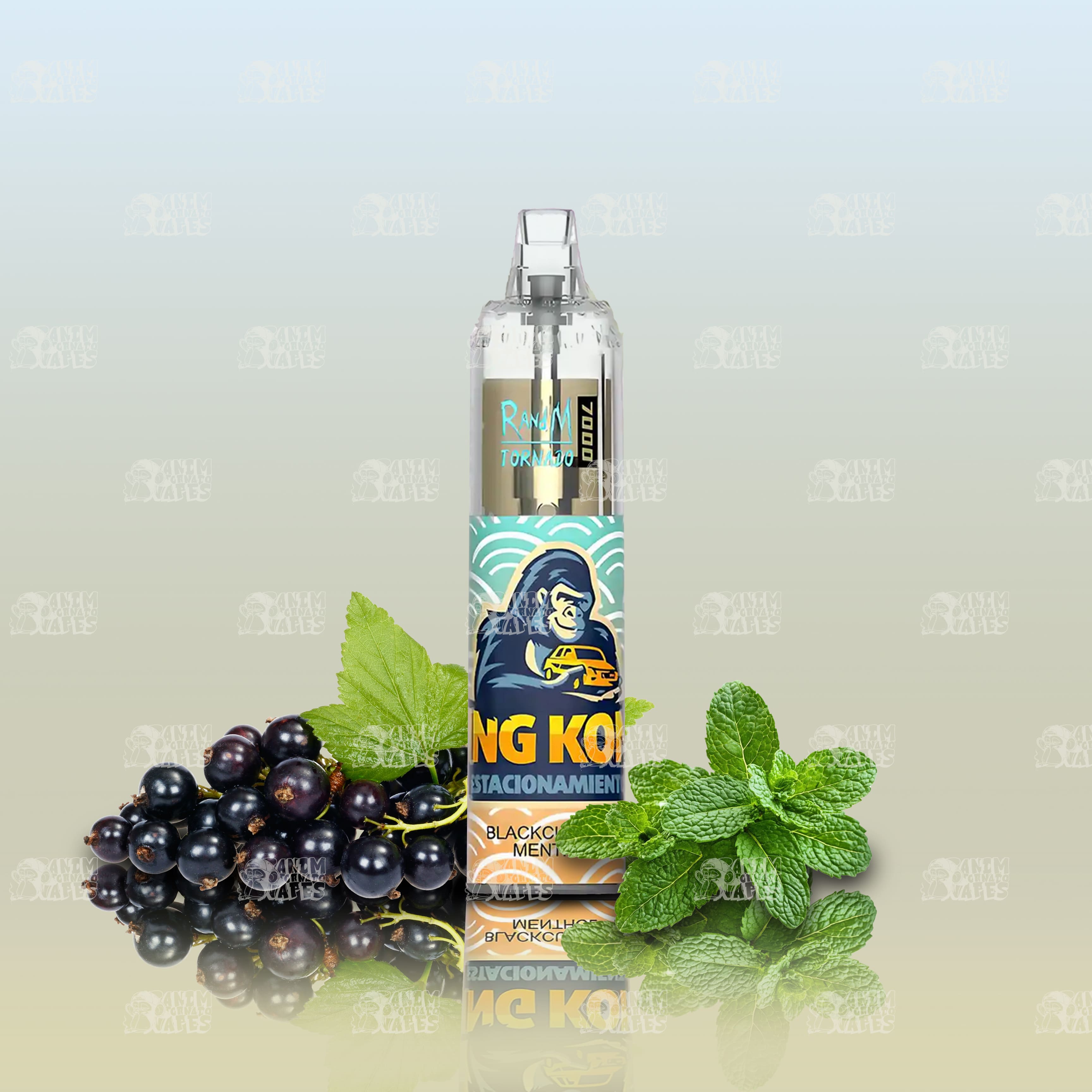 RandM Tornado 7000 Blackcurrant Menthol Einweg-Vape mit 7000 Zügen und Mesh Coil
