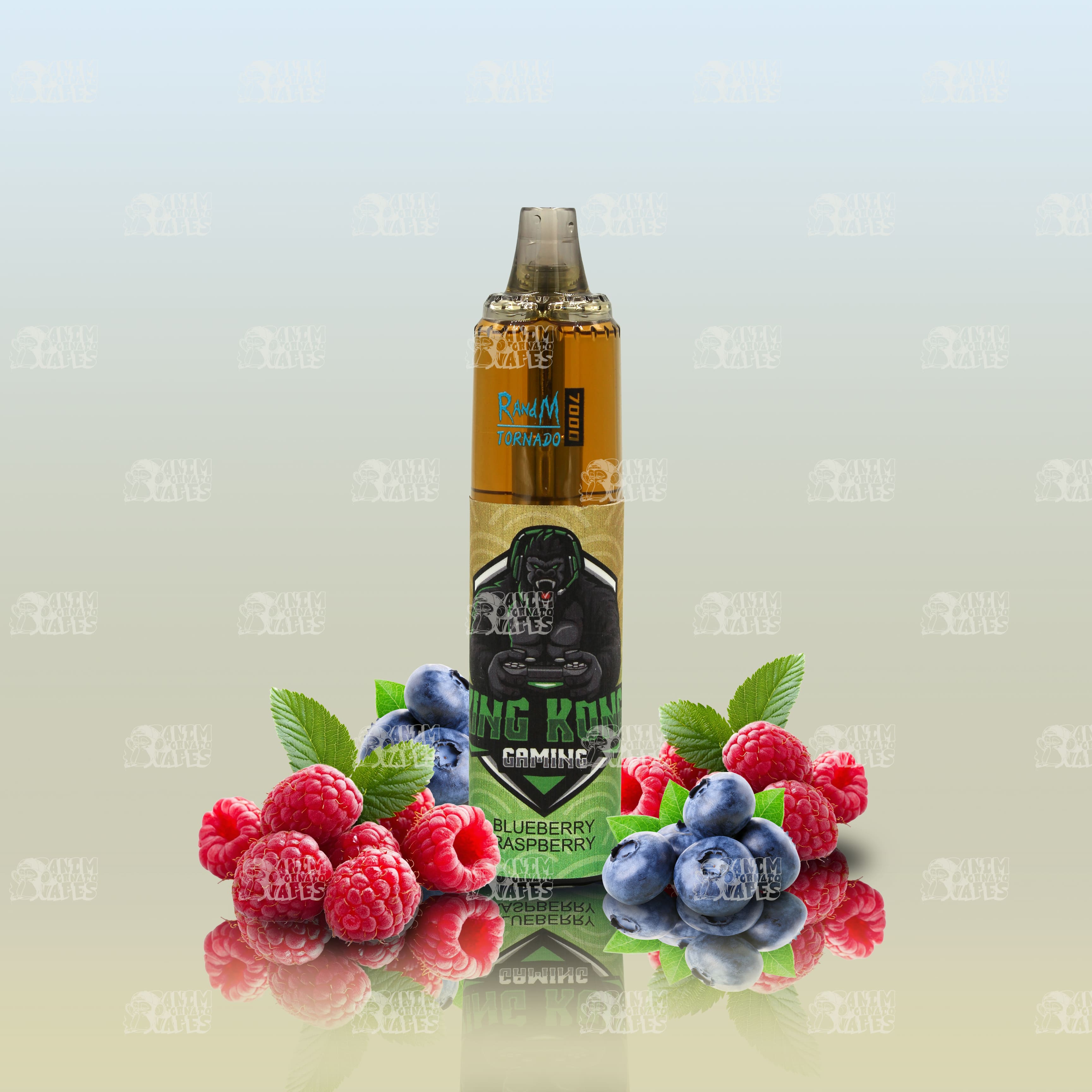 RandM Tornado 7000 Blueberry Raspberry Einweg-Vape mit 7000 Zügen und Mesh Coil