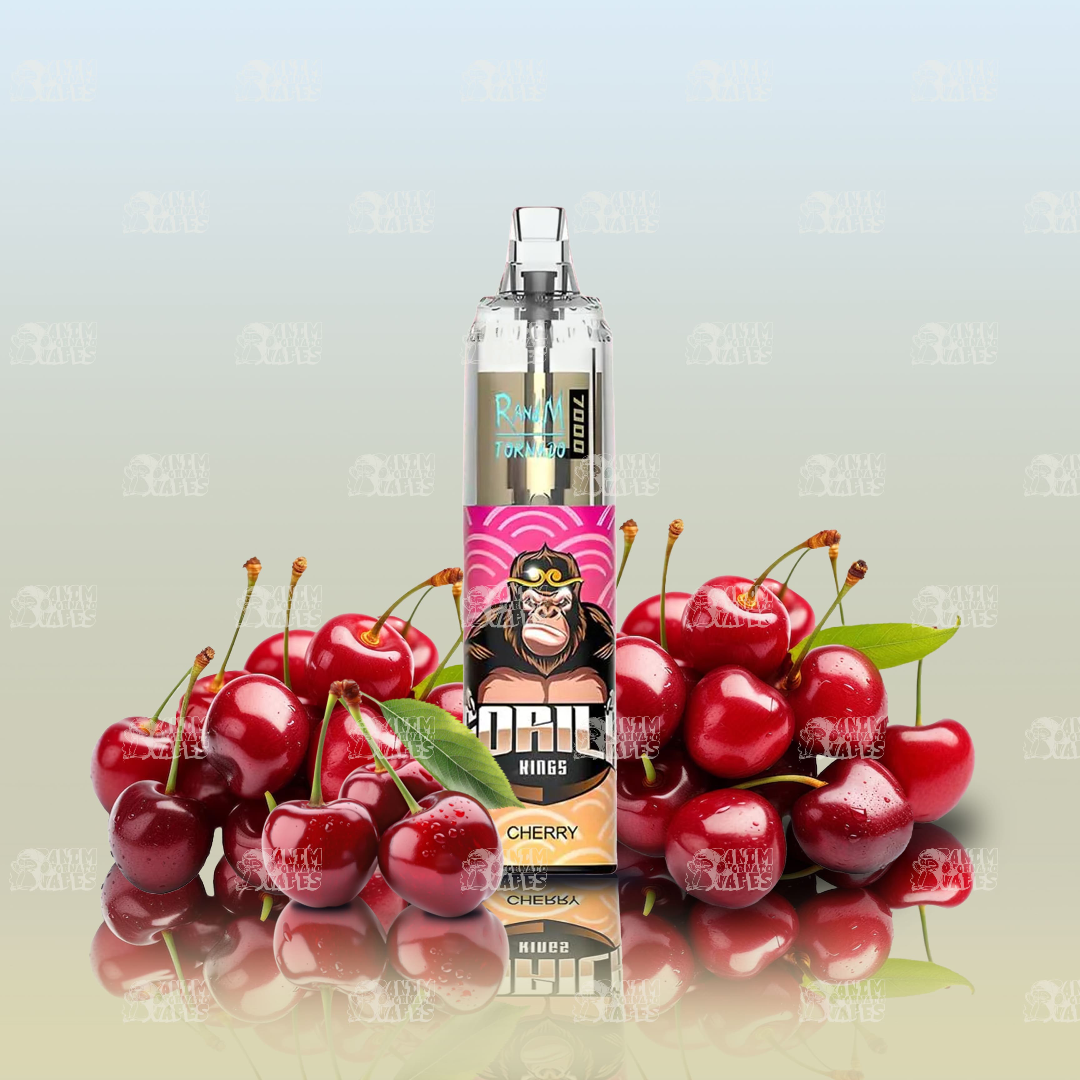RandM Tornado 7000 Cherry Einweg-Vape mit 7000 Zügen und Mesh Coil
