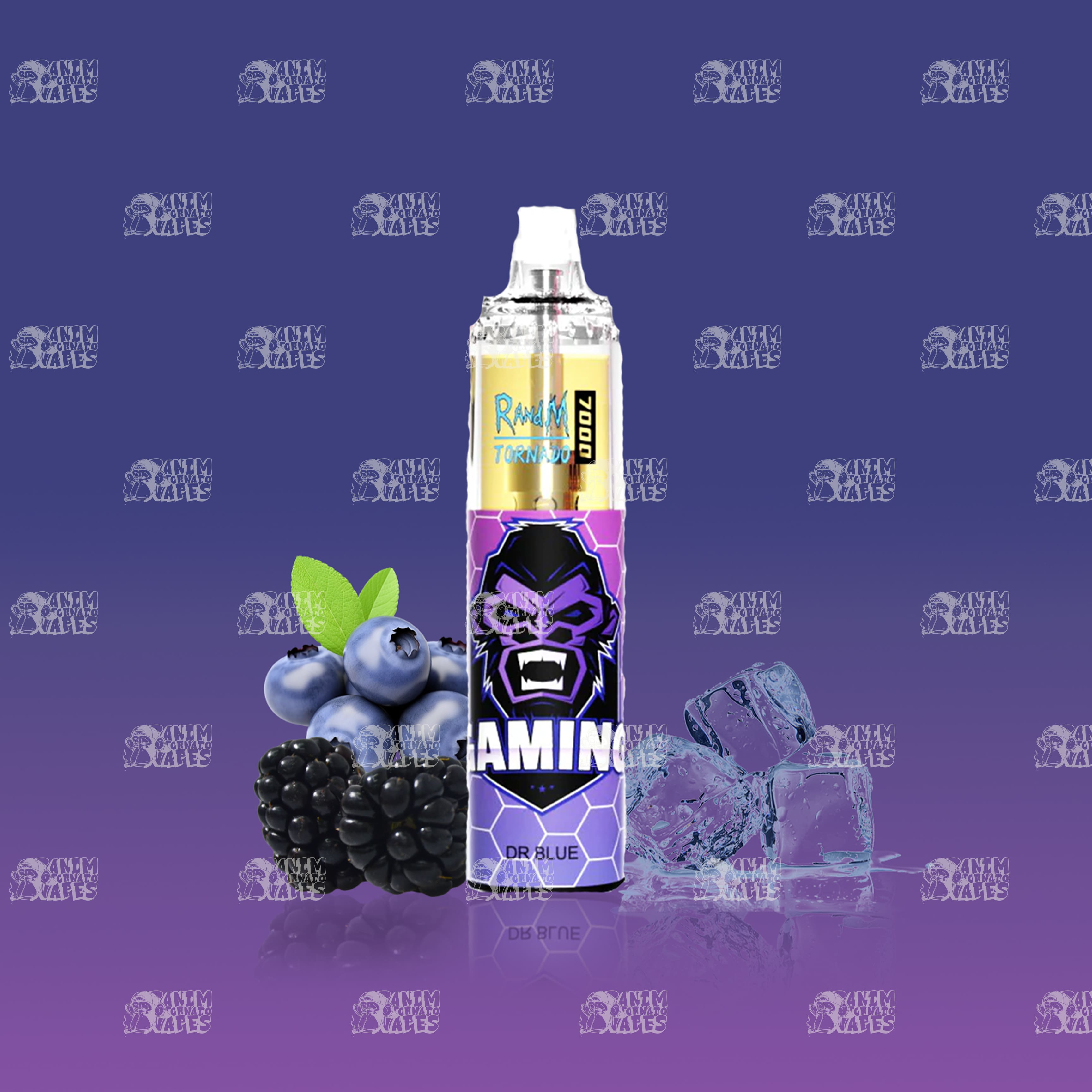 RandM Tornado 7000 Dr. Blue Einweg-Vape mit 7000 Zügen und Mesh Coil