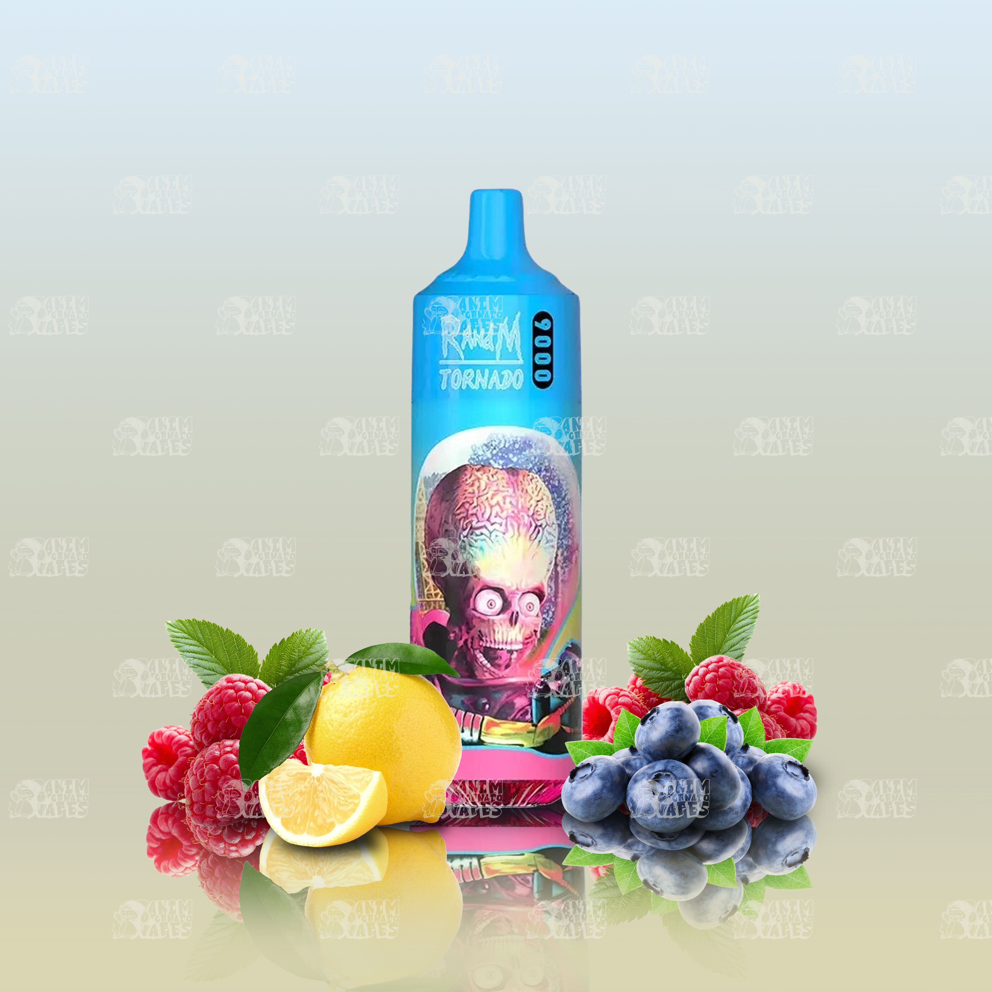 RandM Tornado 9000 Blueberry Sour Raspberry Einweg-Vape mit 9000 Zügen und Mesh Coil
