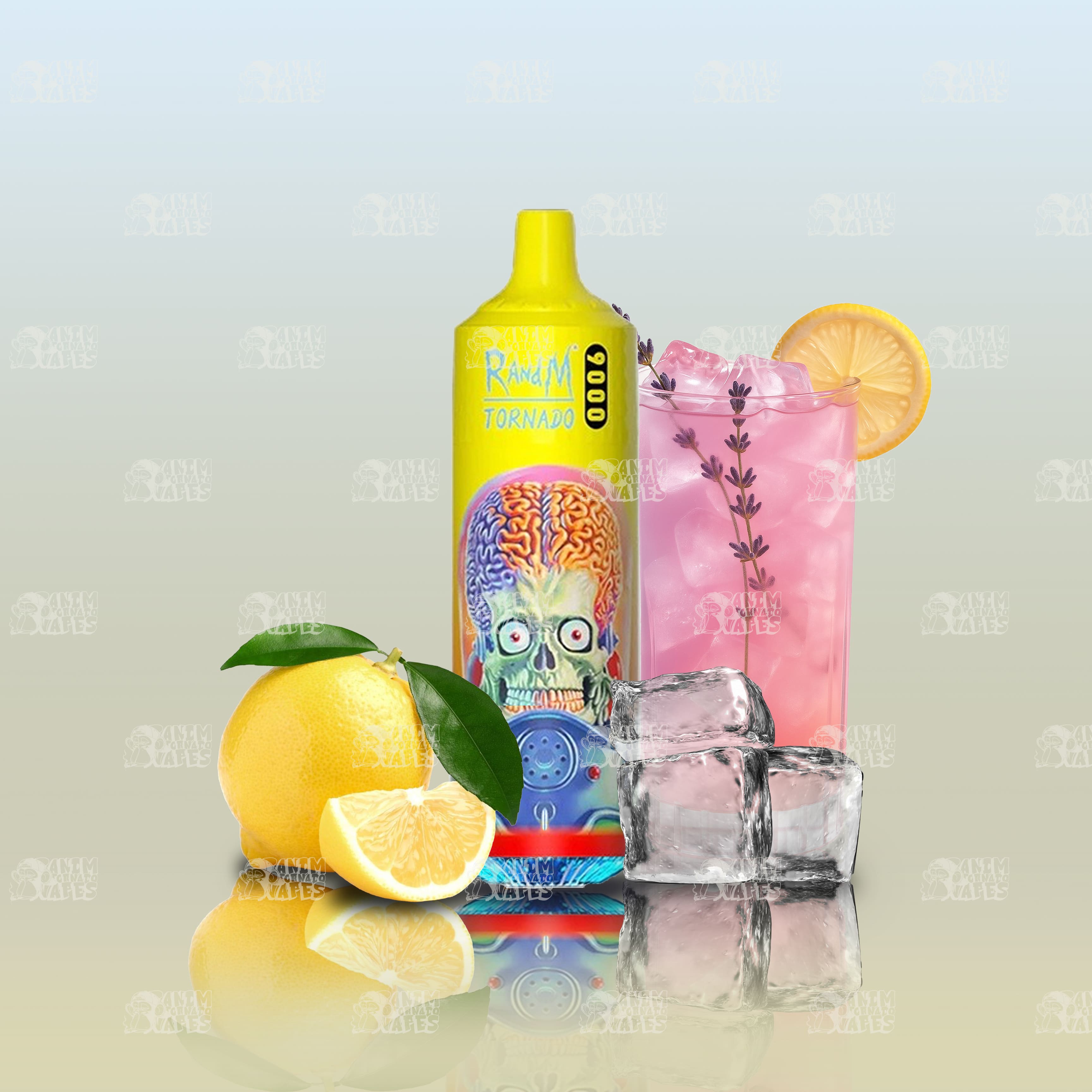 RandM Tornado 9000 Pink Lemonade Einweg-Vape mit 9000 Zügen und Mesh Coil