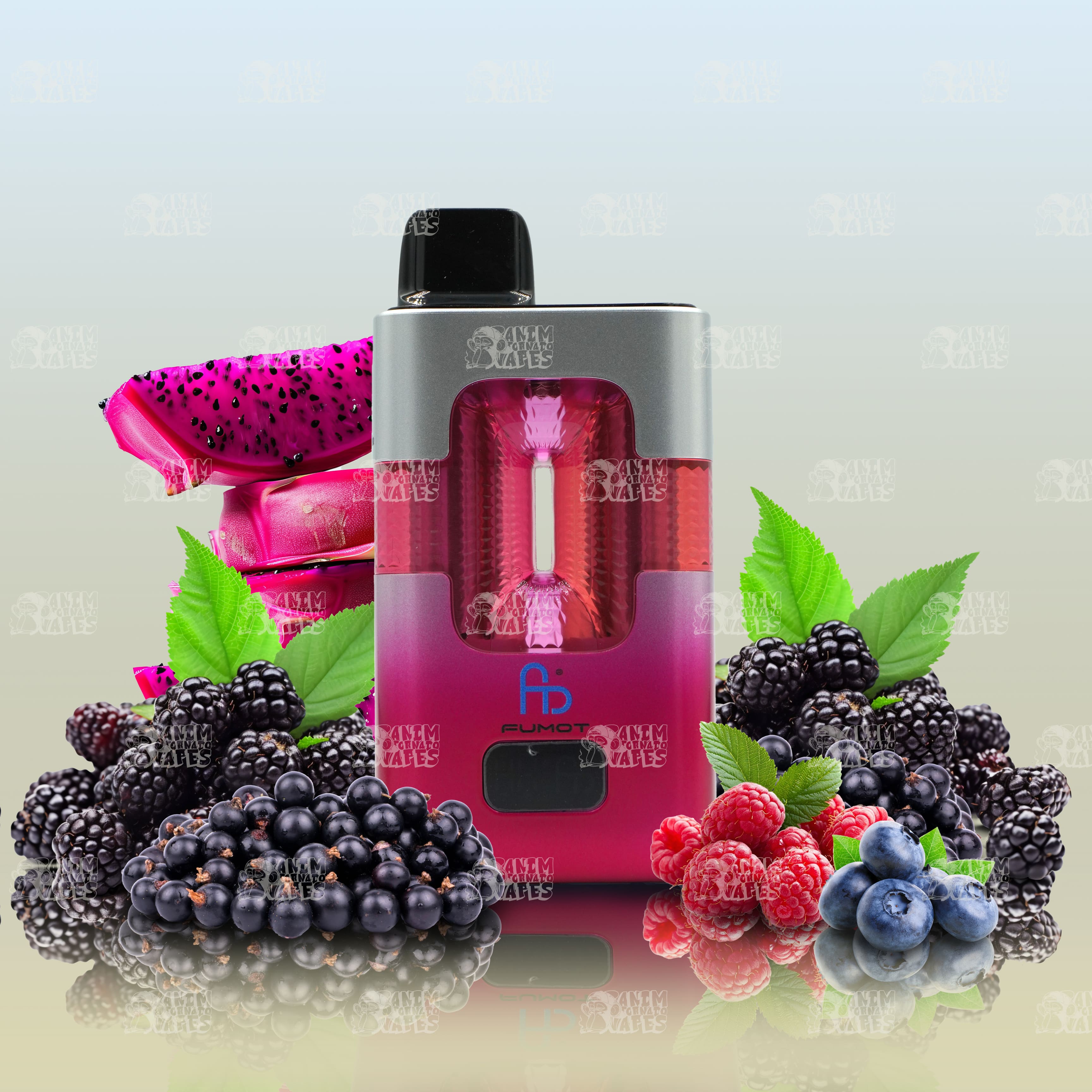 Fumot RandM Eco 2in1 50000 Black Mamba und Mr Blue Einweg-Vape mit zwei Aromen und 50000 Zügen