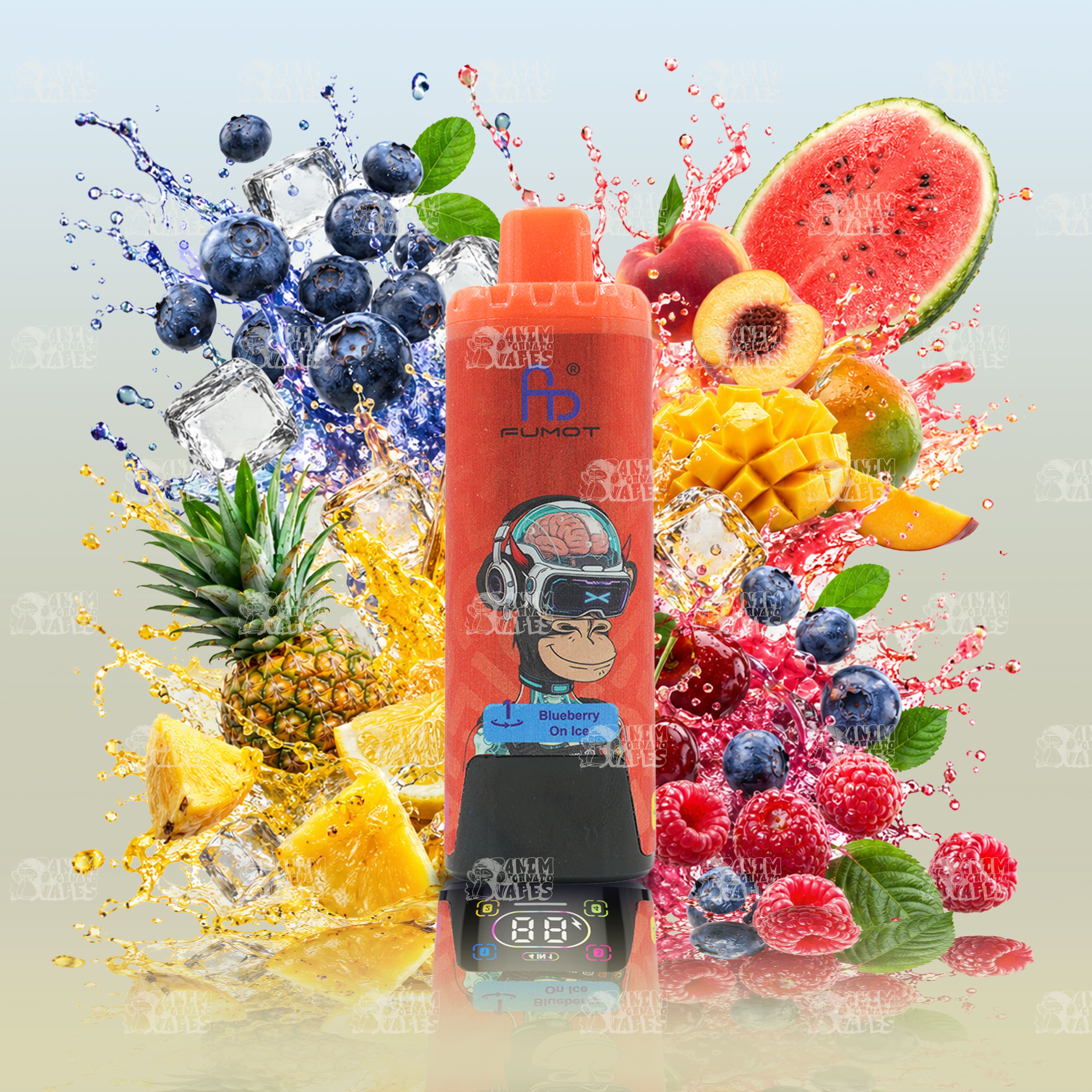 Fumot 80000 Blueberry on Ice Mix mit Blaubeer-Geschmack und frischer Ice-Note