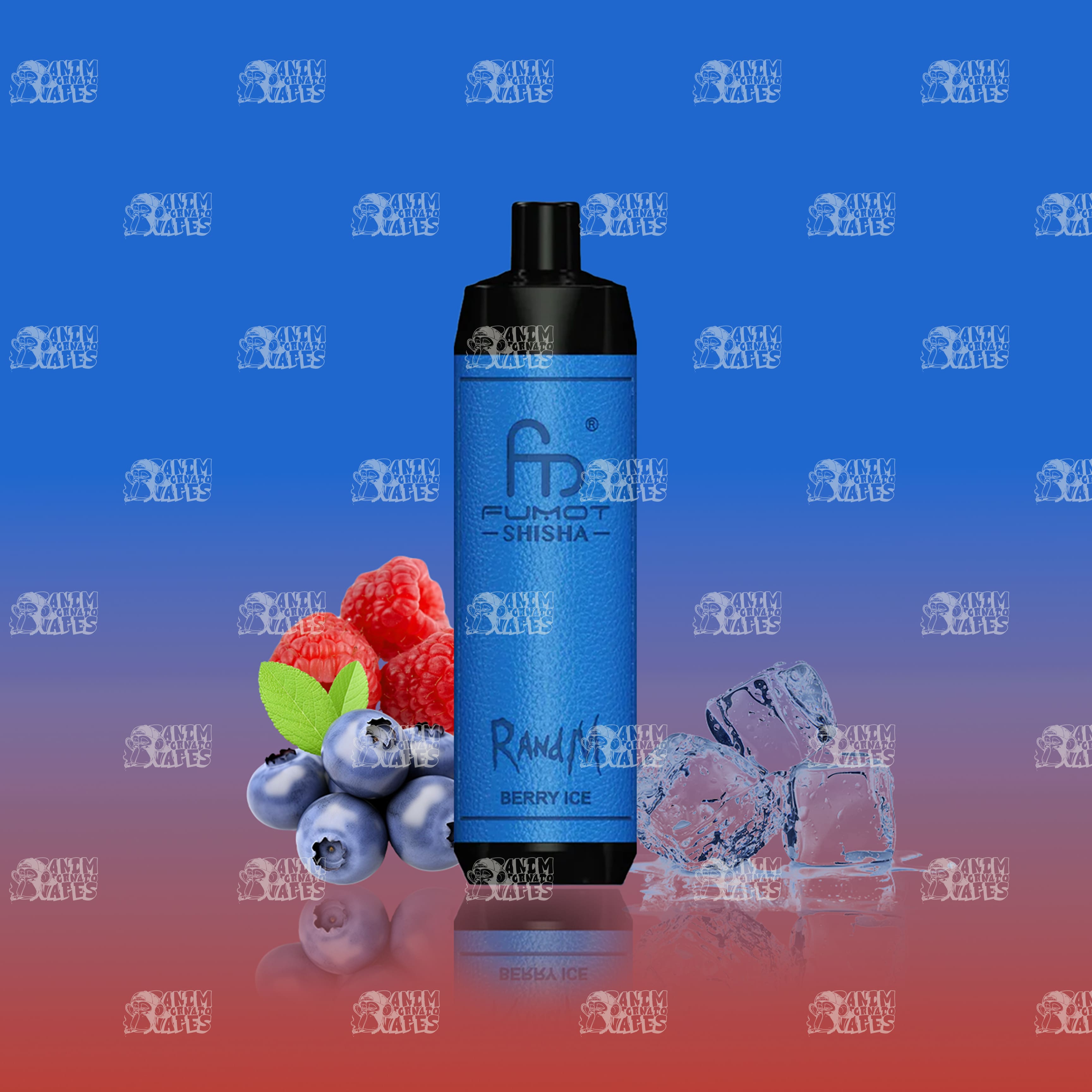 RandM Tornado 10000 Berry Ice Einweg-Vape mit 10000 Zügen und Mesh Coil