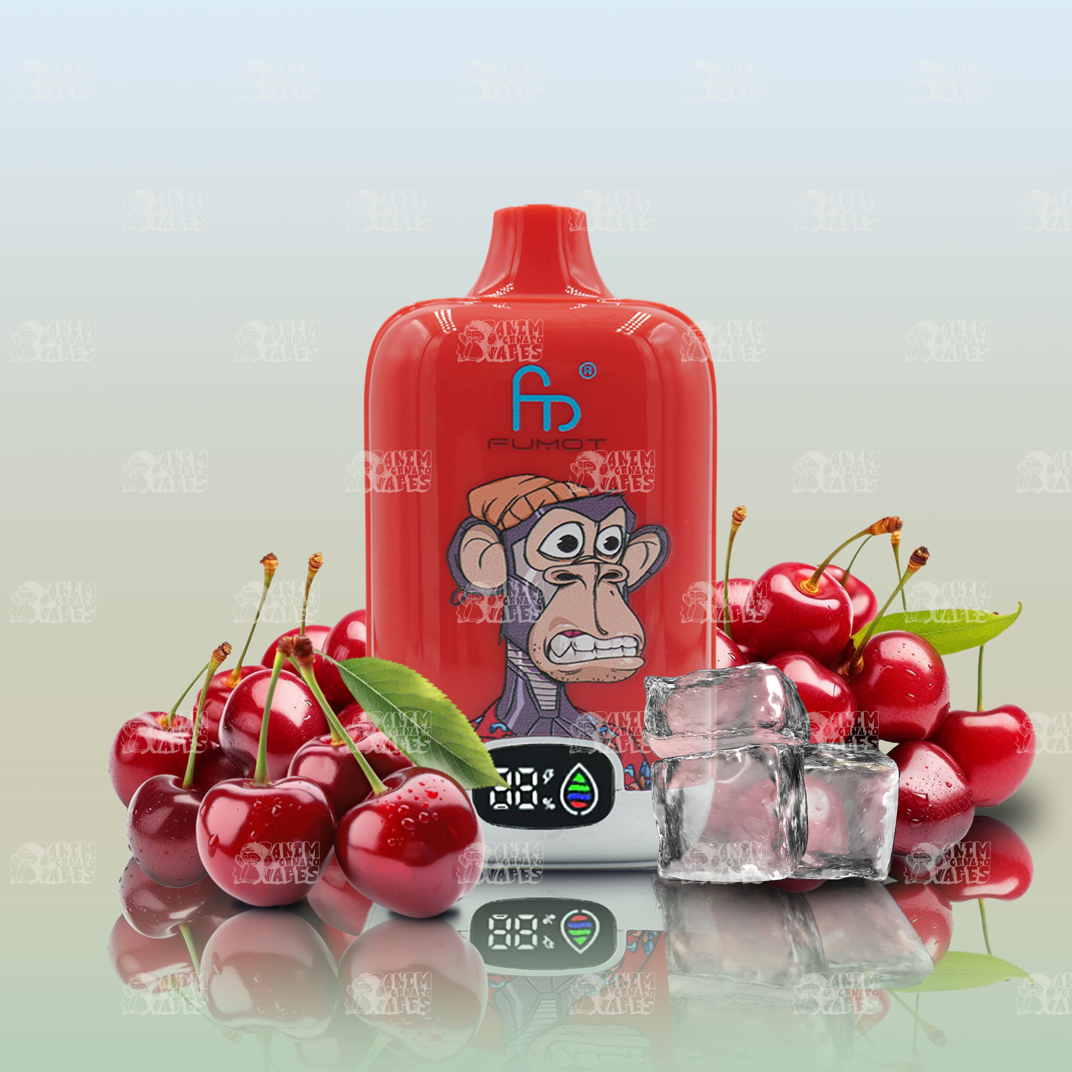 RandM Tornado Vape 12000 Cherry Ice mit süßem Kirschgeschmack und kühler Ice-Note