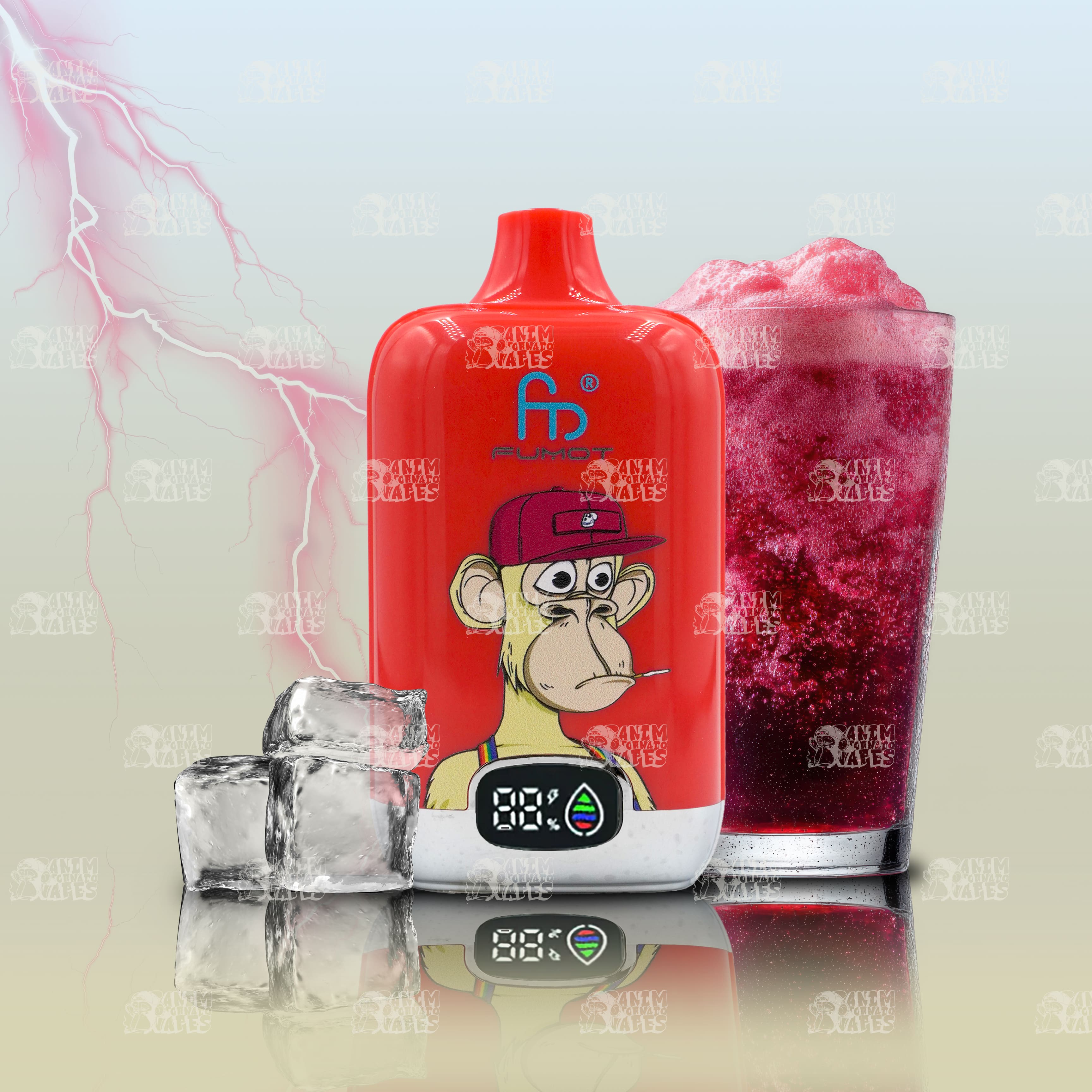 RandM Tornado 12000 Red Energy Ice Einweg Vape