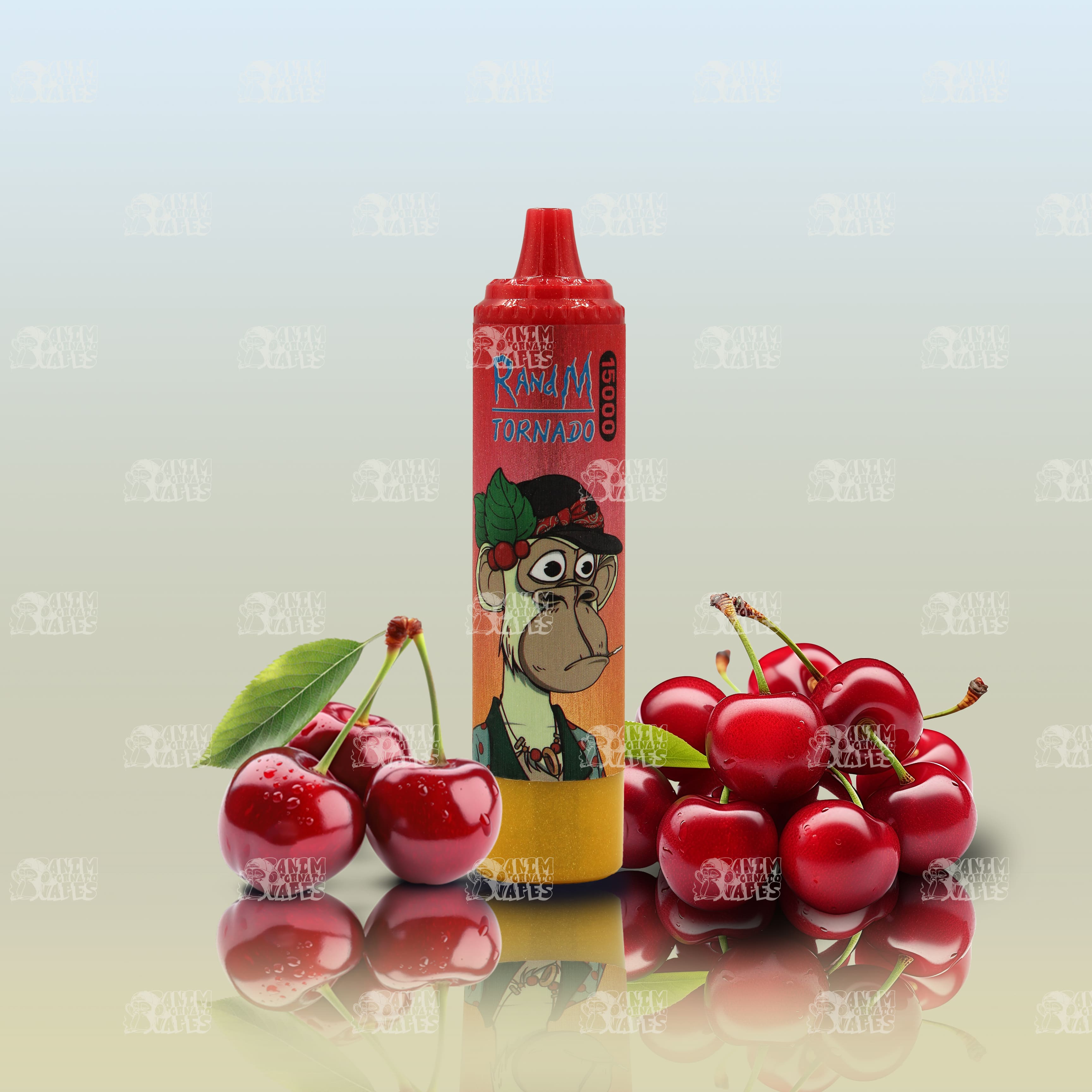 RandM Tornado 15000 Fizzy Cherry Einweg-Vape mit 15000 Zügen und Mesh Coil