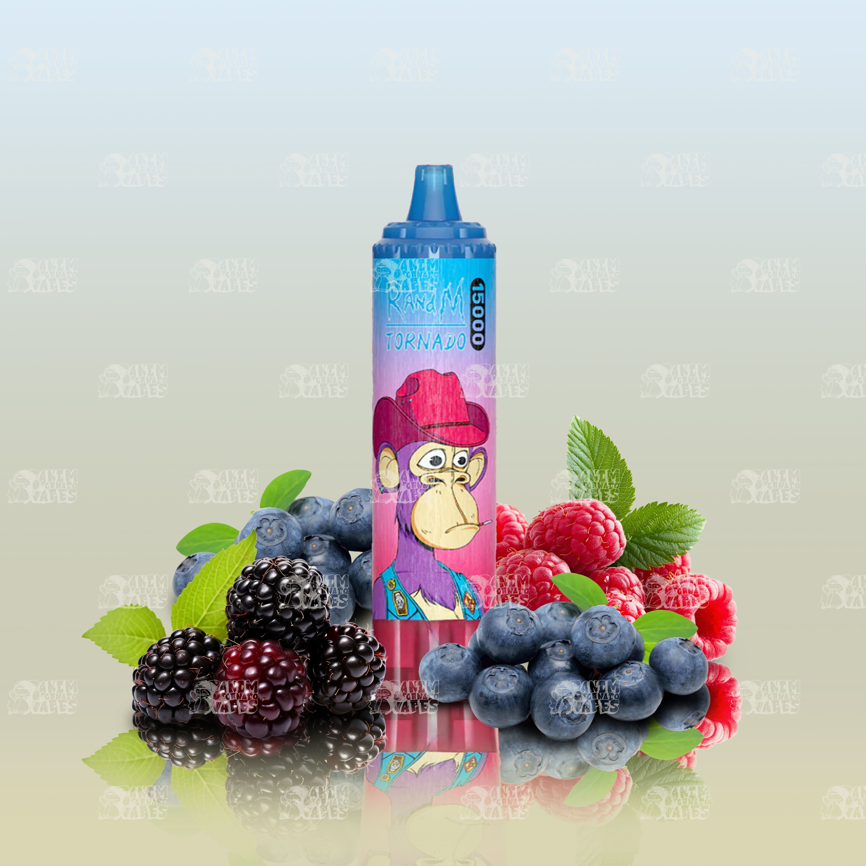 RandM Tornado 15000 Mixed Berries Einweg-Vape mit 15000 Zügen und Mesh Coil