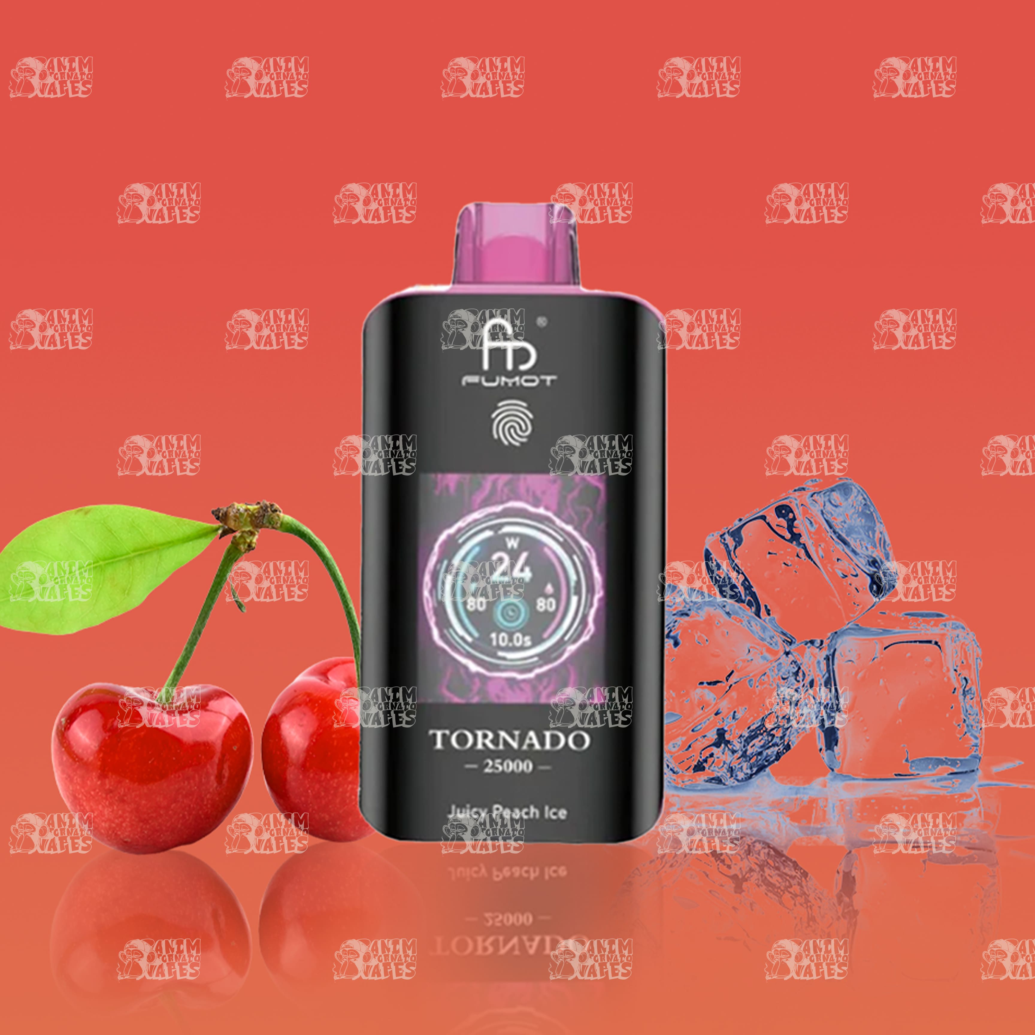 RandM Tornado 25000 Cherry Bomb Einweg-Vape mit 25000 Zügen und Mesh Coil