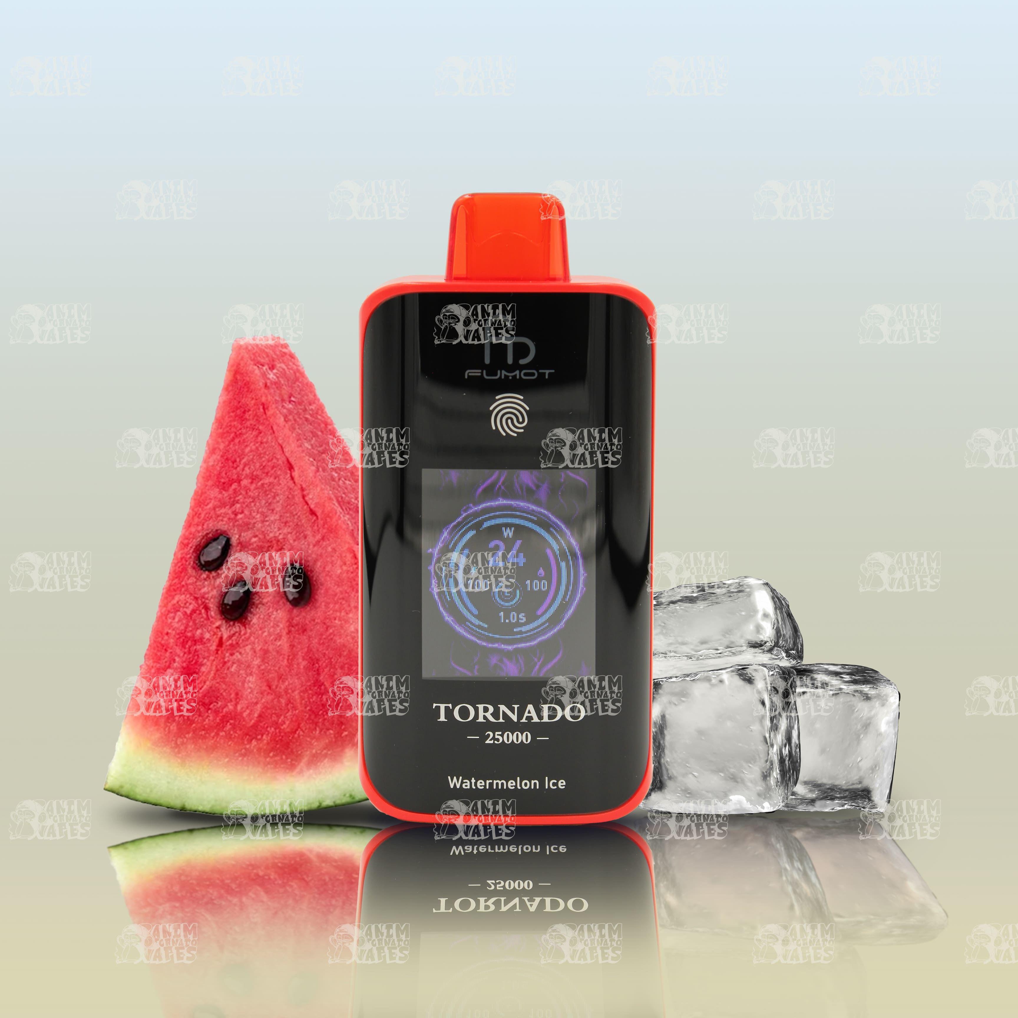 RandM Tornado 25000 Watermelon Ice Einweg-Vape mit 25000 Zügen und Mesh Coil