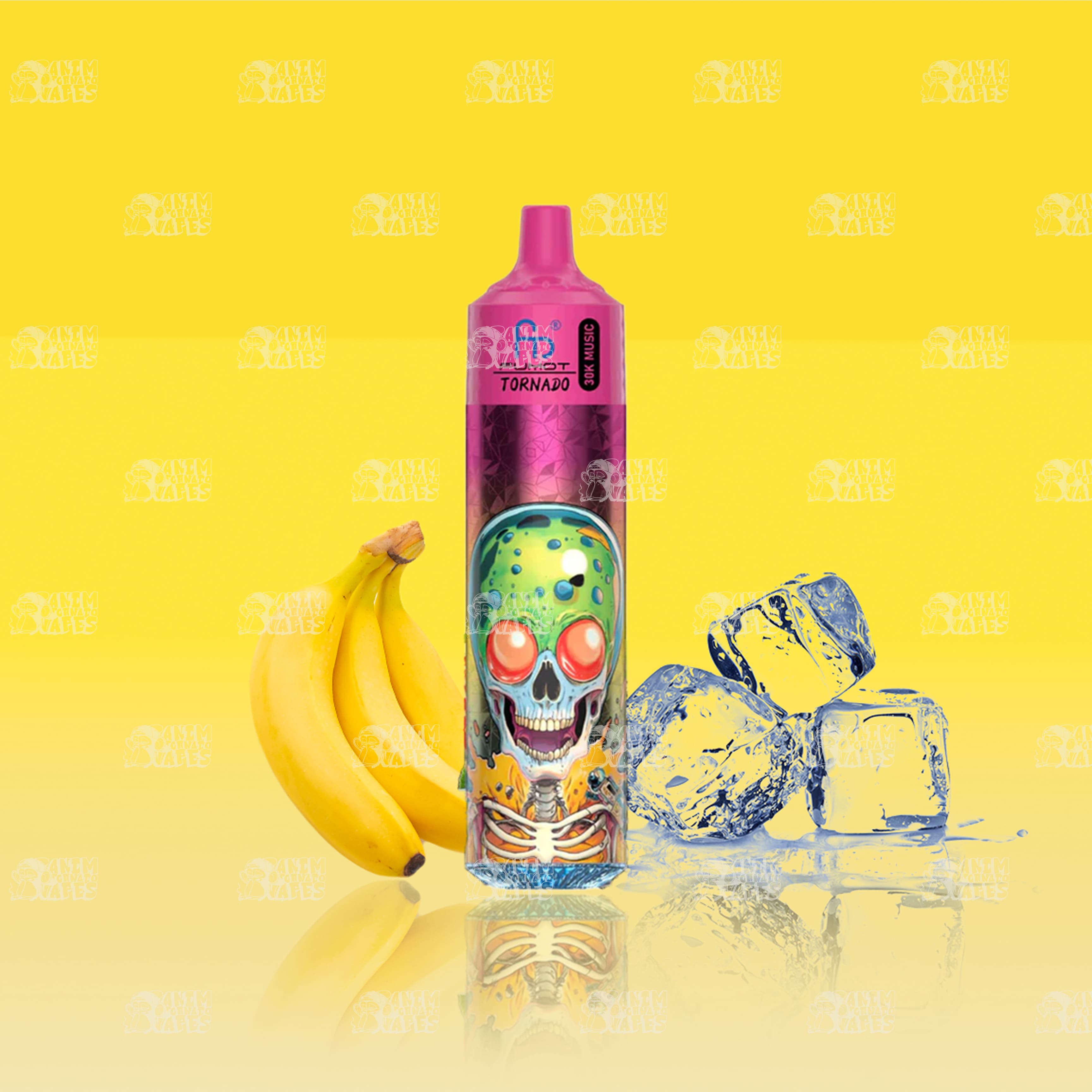 RandM Tornado 30000 Banana Ice Einweg-Vape mit 30000 Zügen und Mesh Coil