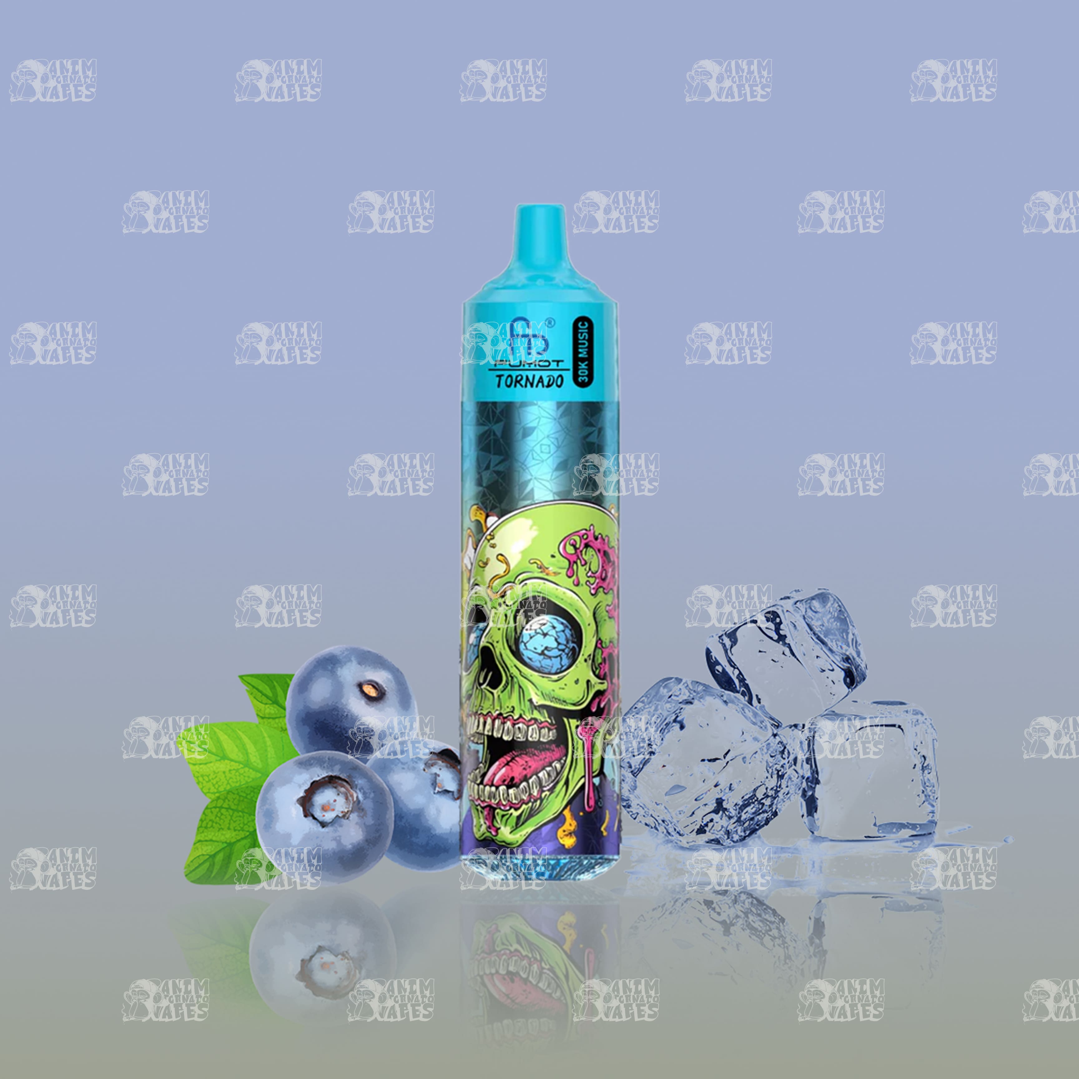 RandM Tornado 30000 Black Ice Einweg-Vape mit 30000 Zügen und Mesh Coil