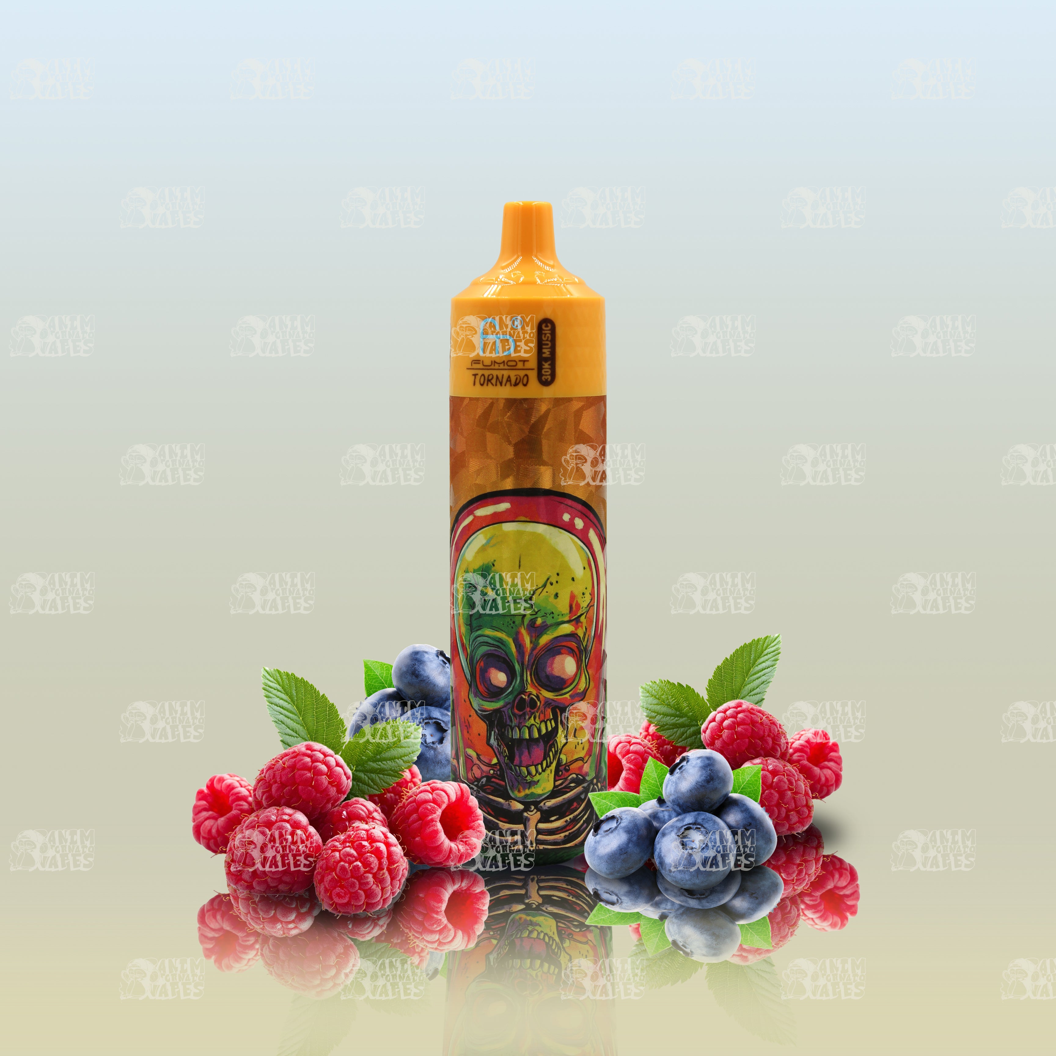 RandM Tornado 30000 Blueberry Raspberry Einweg-Vape mit 30000 Zügen und Mesh Coil