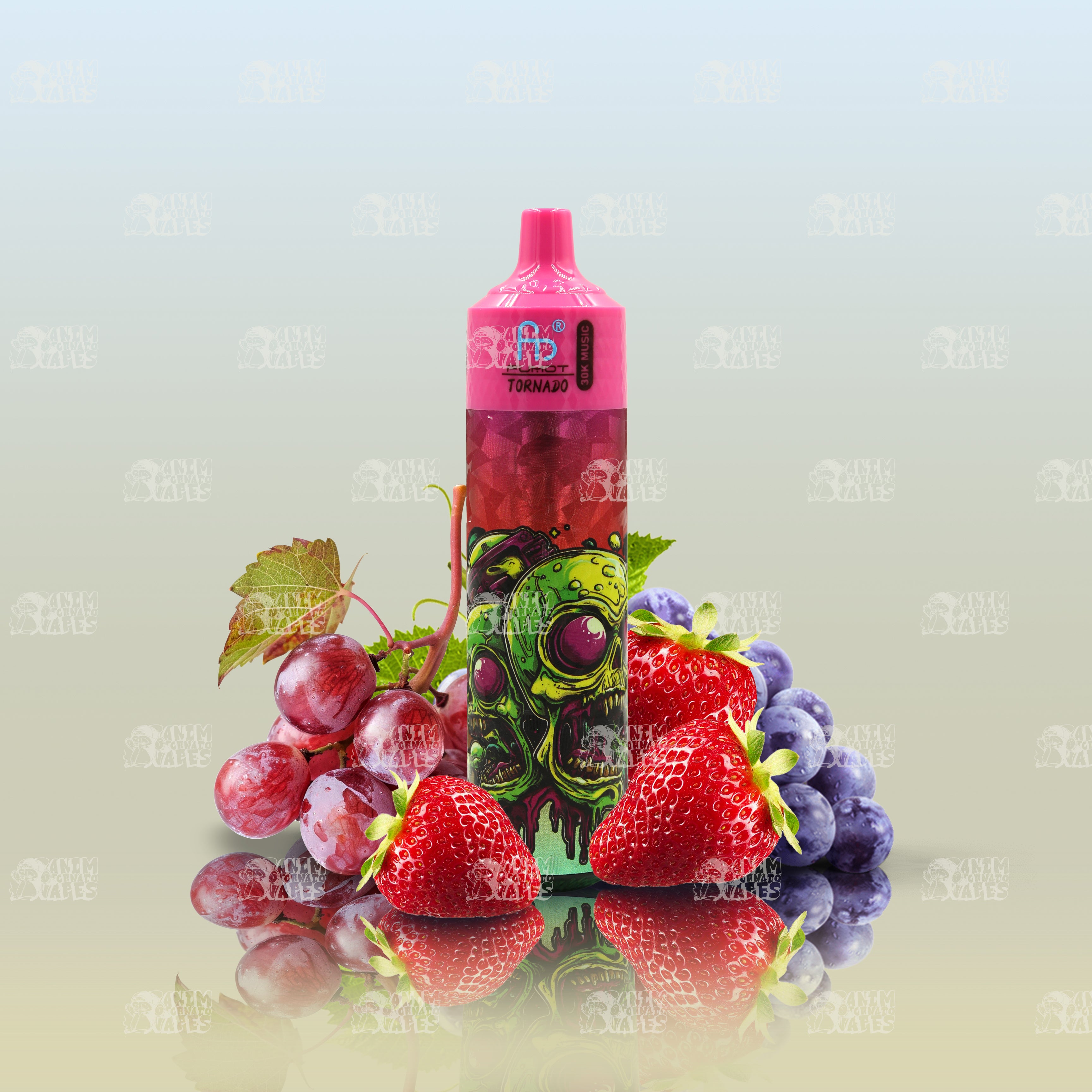 RandM Tornado 30000 Strawberry Grape Einweg-Vape mit 30000 Zügen und Mesh Coil