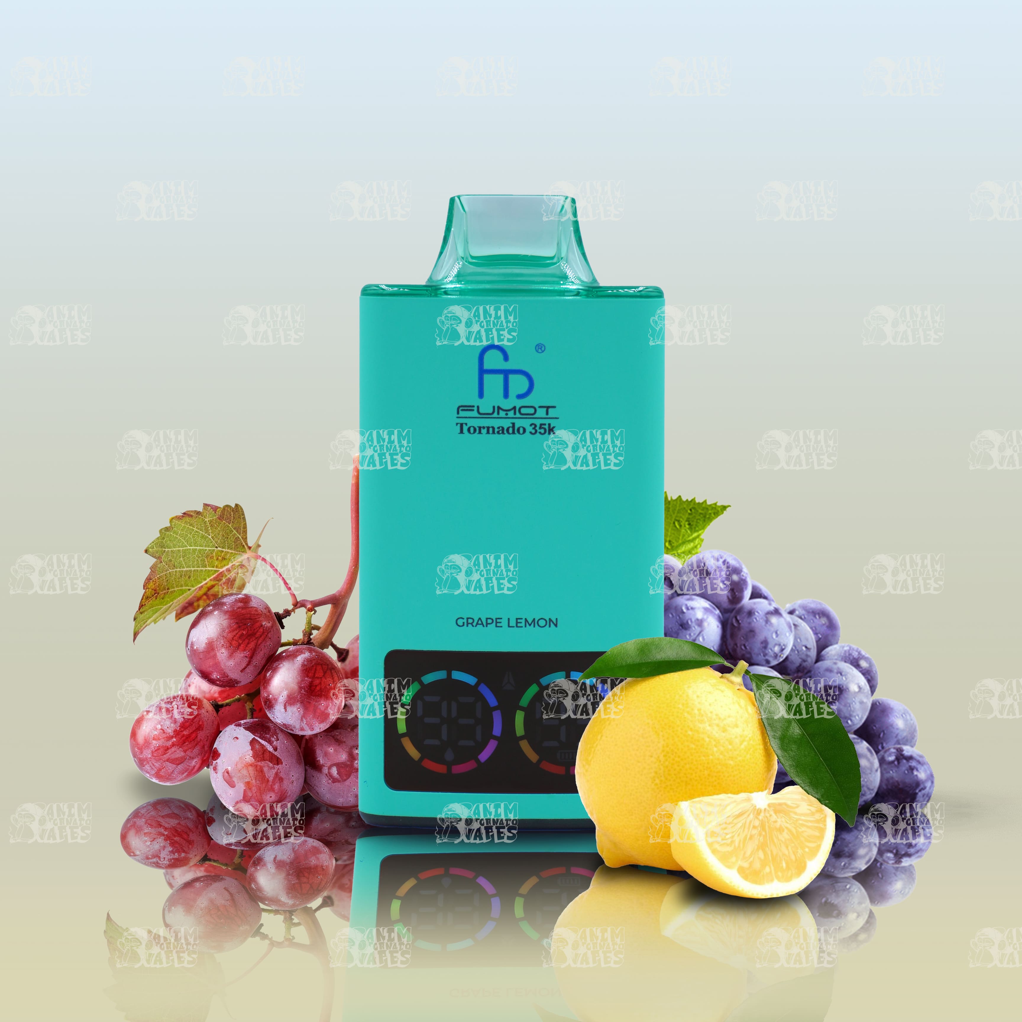 RandM Tornado 35000 Grape Lemon Einweg-Vape mit 35000 Zügen und Mesh Coil