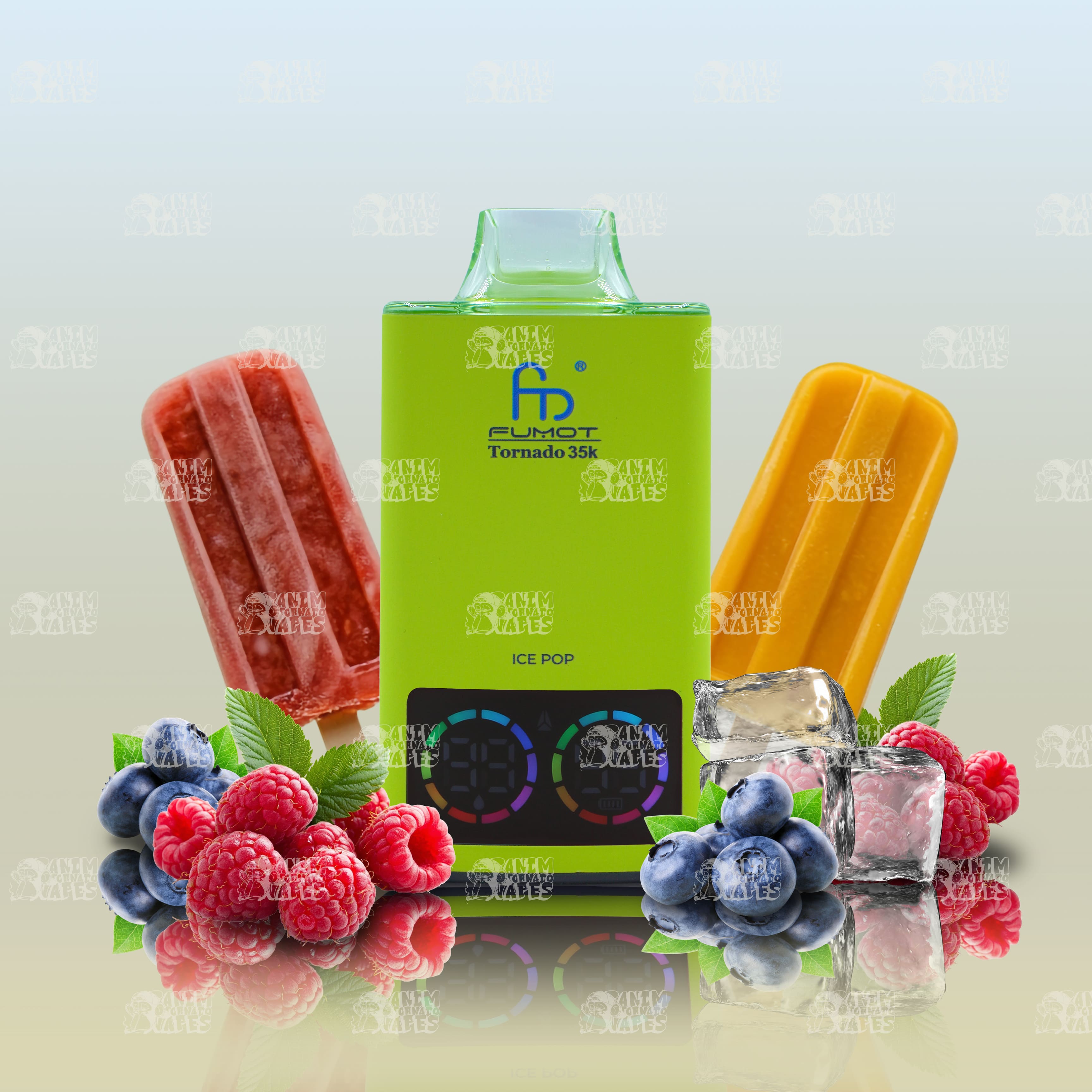 RandM Tornado 35000 Ice Pop Einweg-Vape mit 35000 Zügen und Mesh Coil