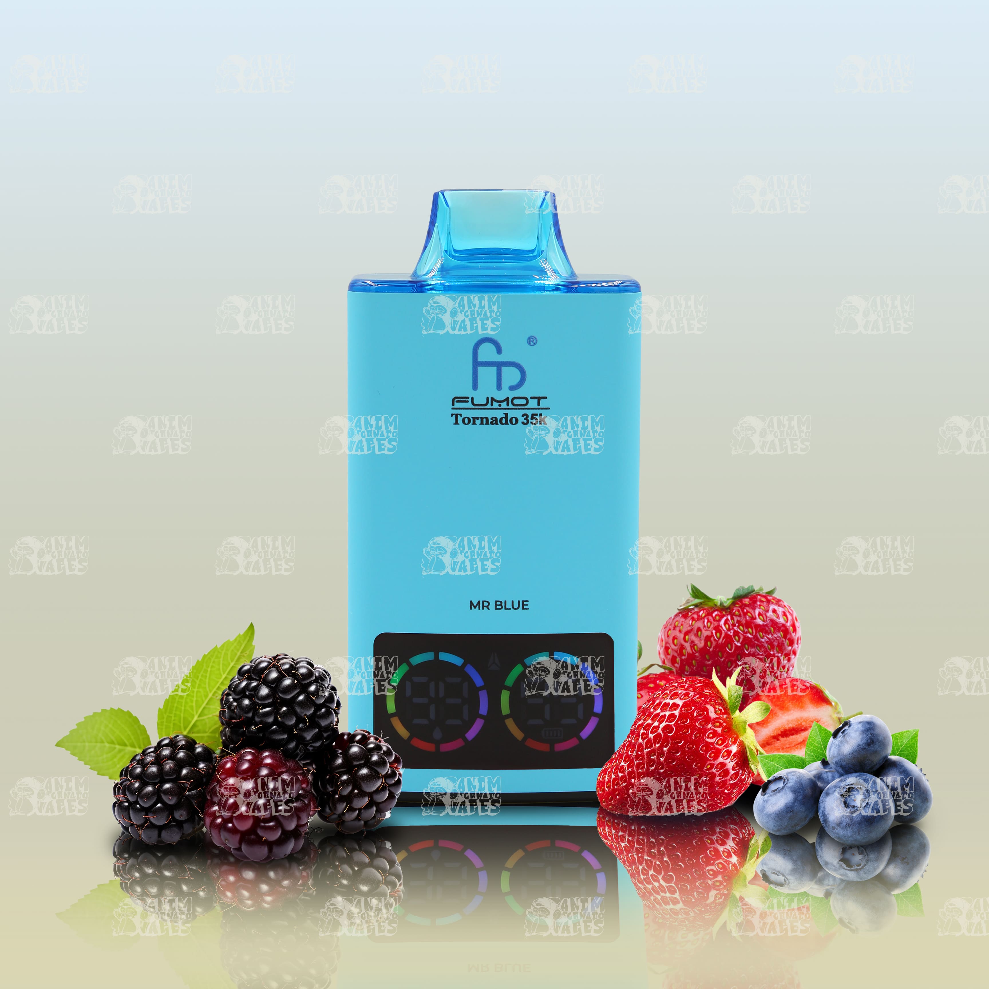 RandM Tornado 35000 Mr Blue Einweg-Vape mit 35000 Zügen und Mesh Coil