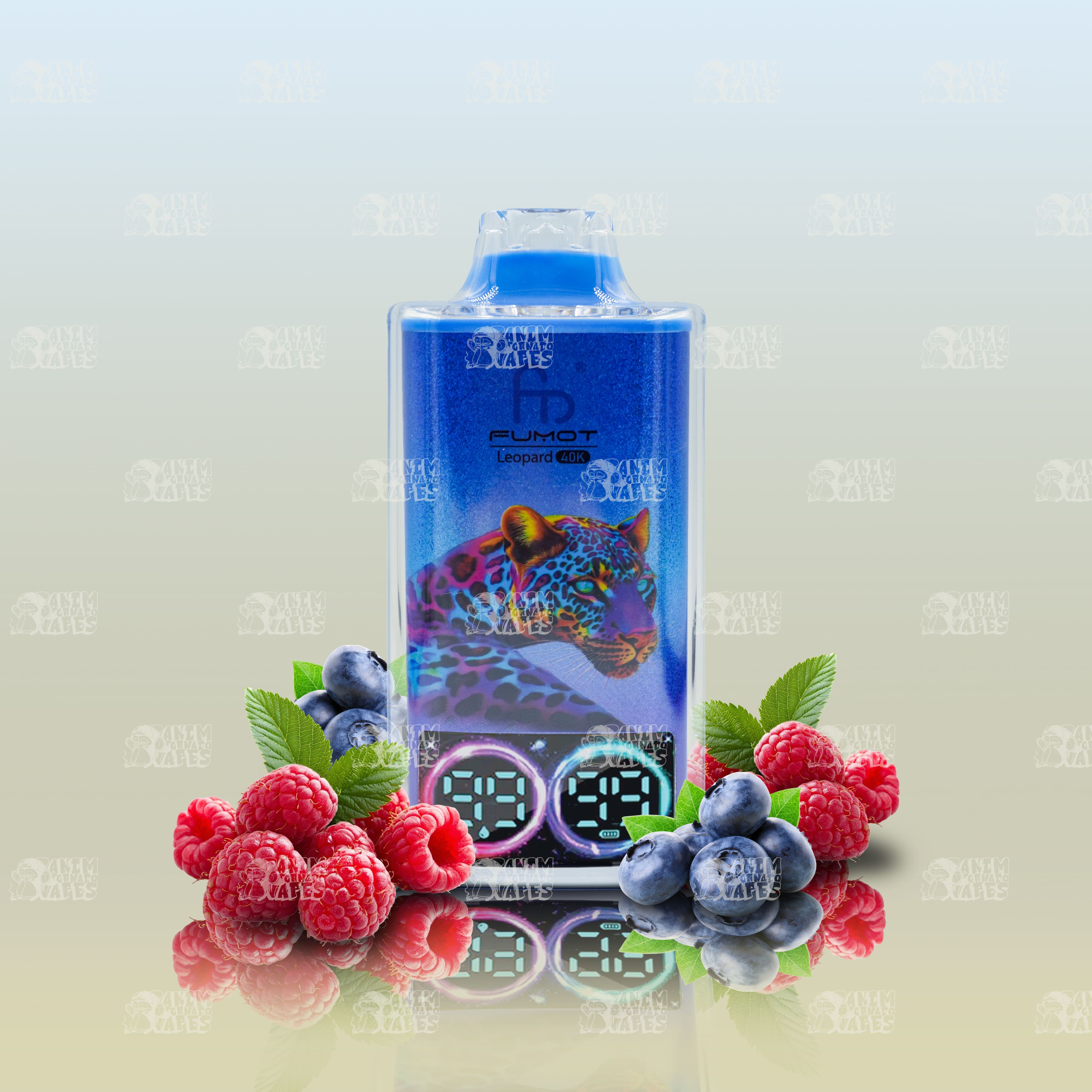RandM Tornado 40000 Blueberry Raspberry Einweg-Vape mit 40000 Zügen und Mesh Coil