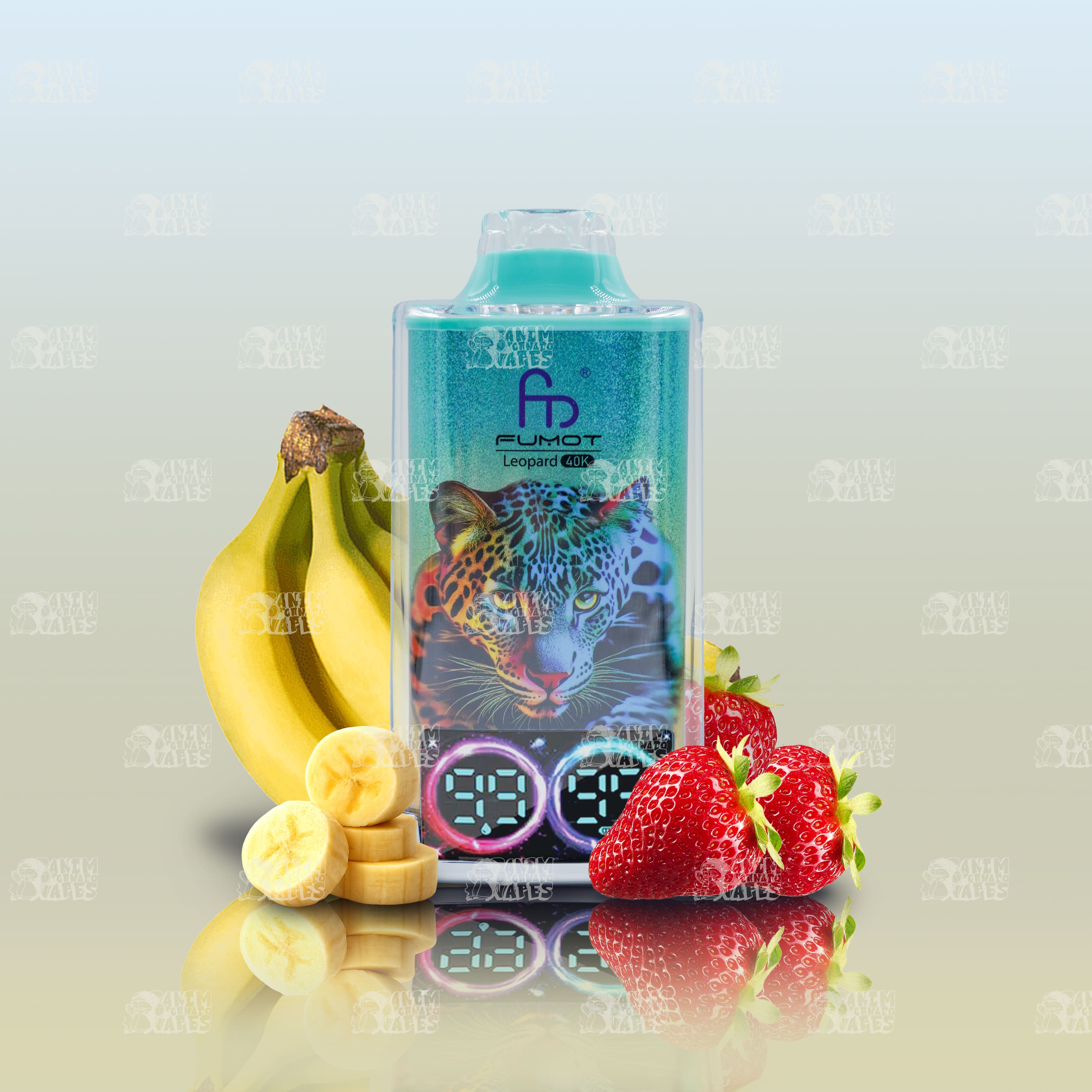 RandM Tornado 40000 Strawberry Banana Einweg-Vape mit 40000 Zügen und Mesh Coil