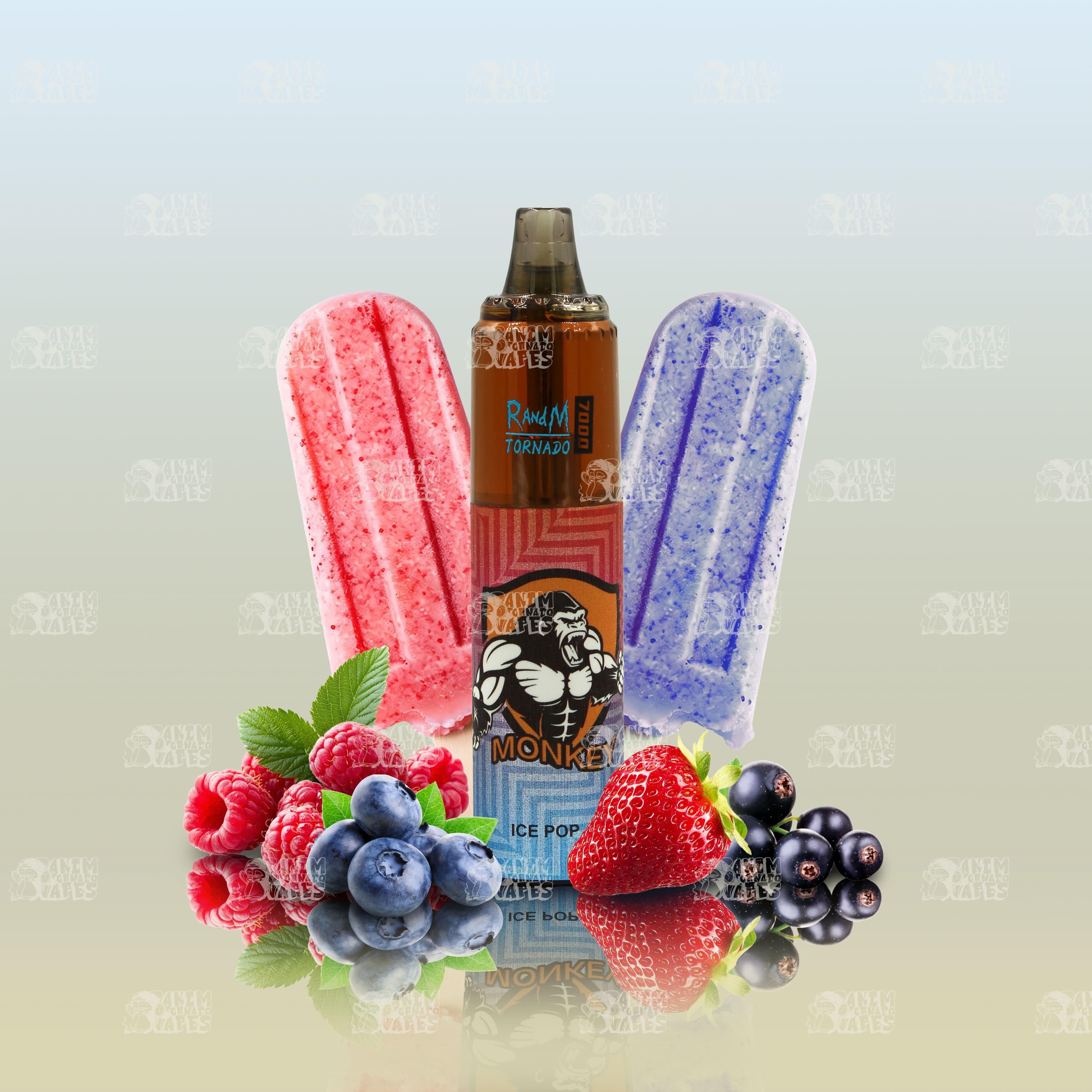 RandM Tornado 7000 Ice Pop Einweg-Vape mit 7000 Zügen und Mesh Coil