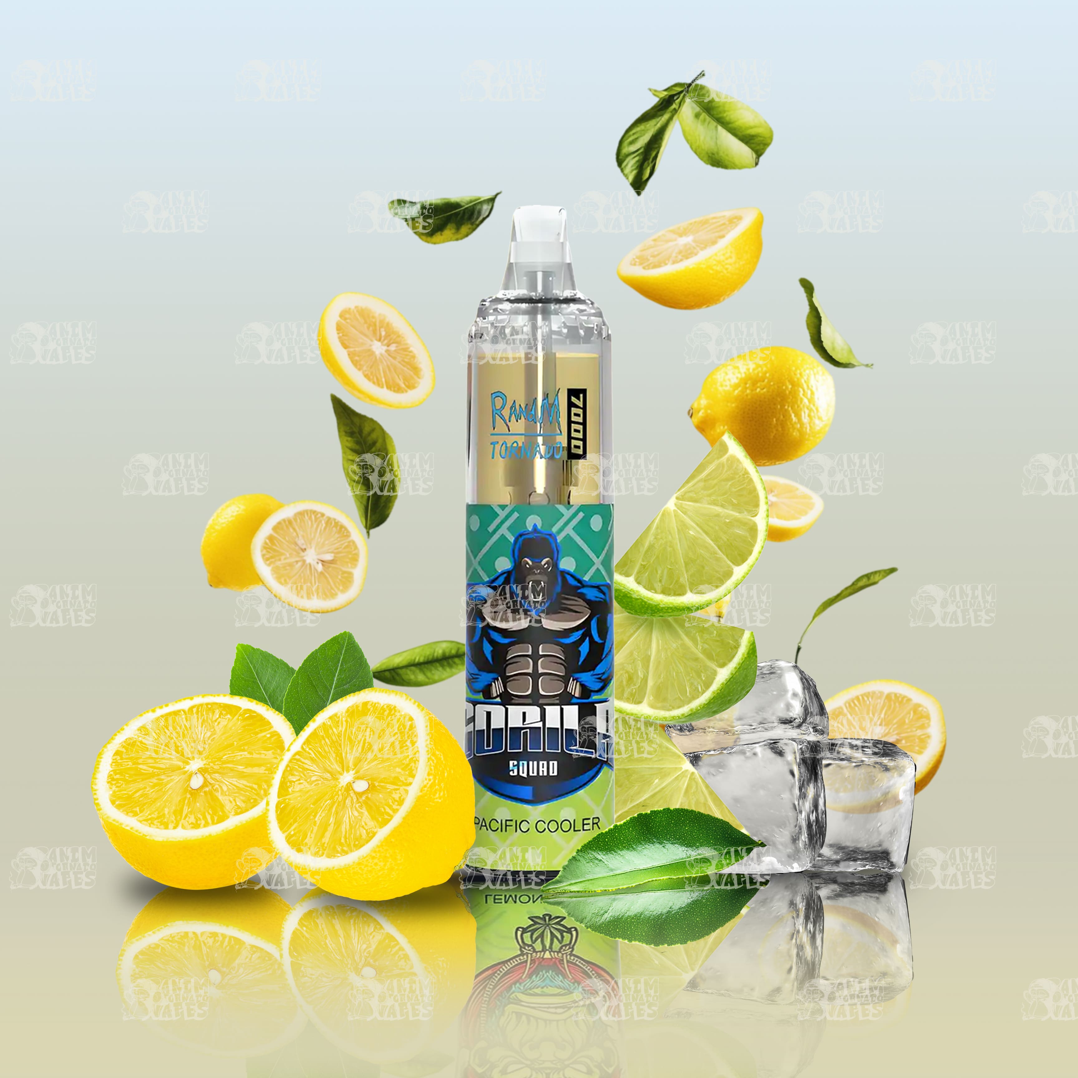 RandM Tornado 7000 Pacific Cooler Einweg-Vape mit 7000 Zügen und Mesh Coil