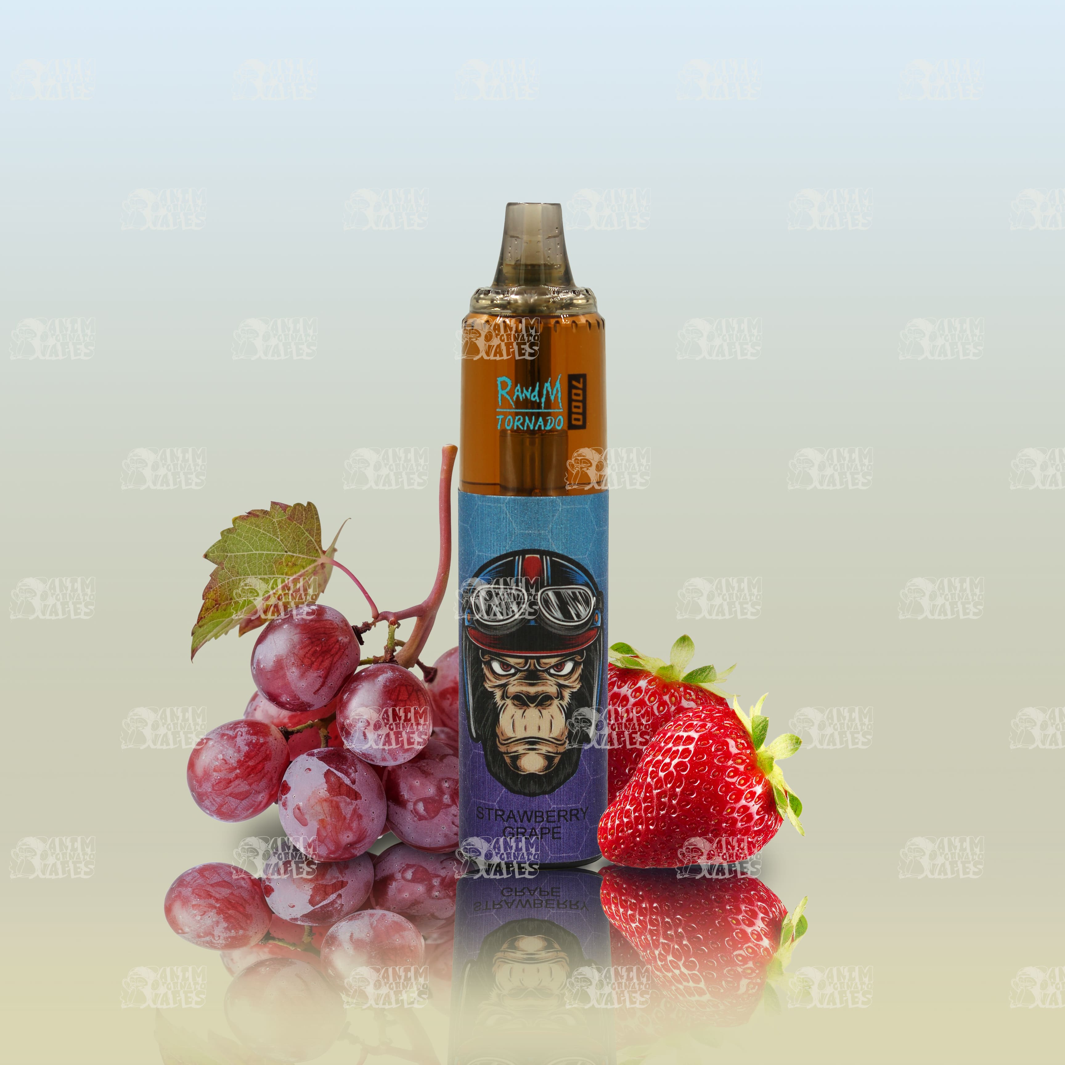 RandM Tornado 7000 Strawberry Grape Einweg-Vape mit 7000 Zügen und Mesh Coil