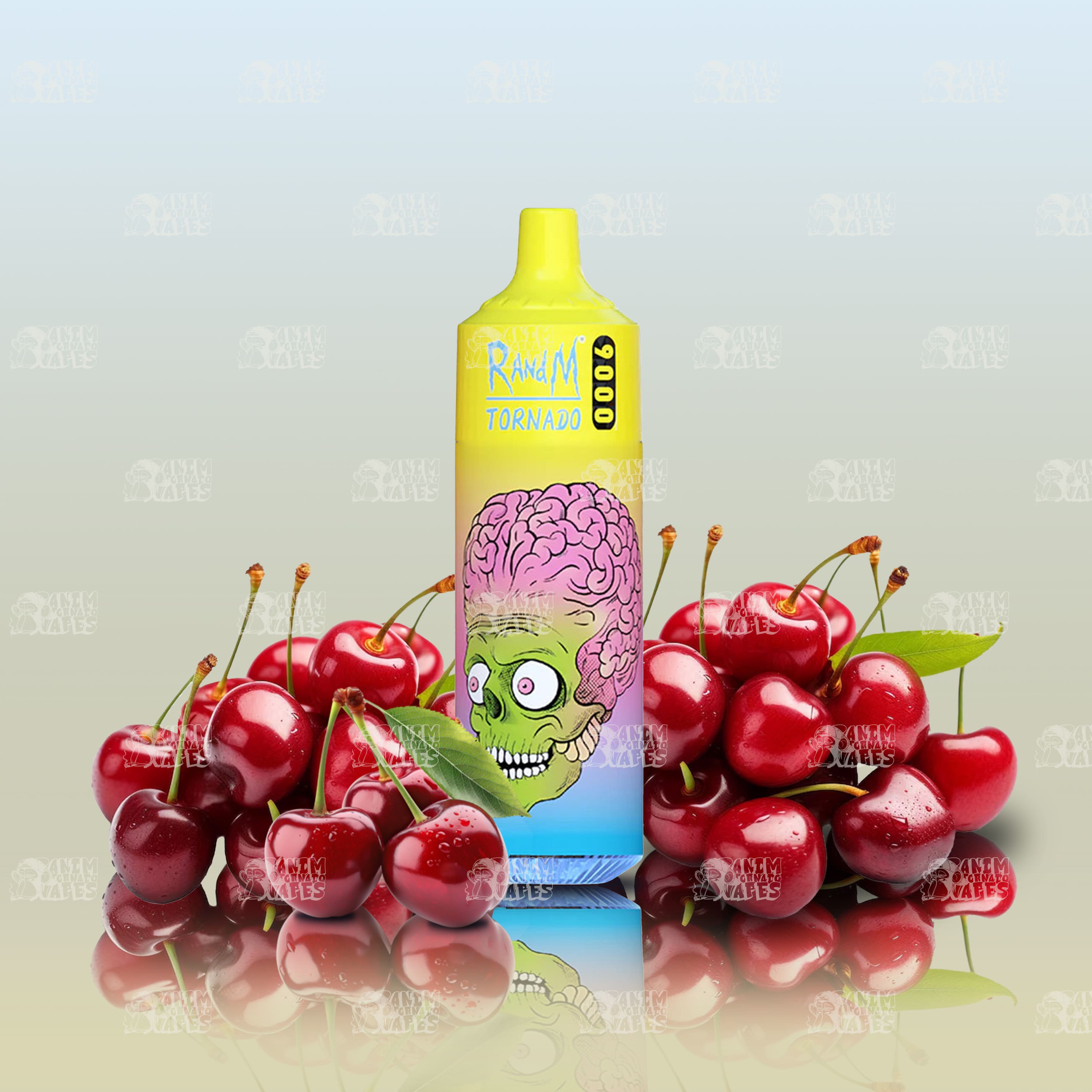 RandM Tornado 9000 Cherry Einweg-Vape mit 9000 Zügen und Mesh Coil