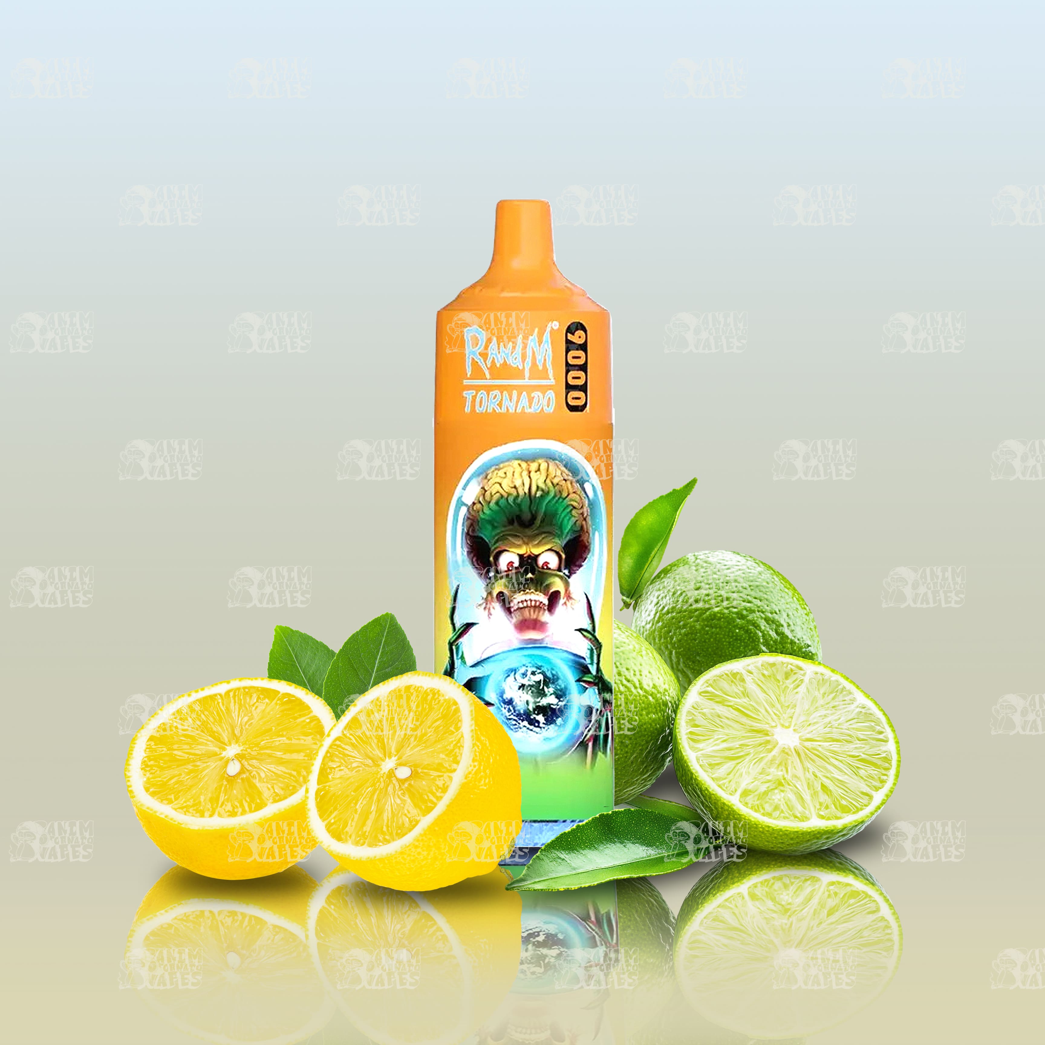 RandM Tornado 9000 Lemon Lime Einweg-Vape mit 9000 Zügen und Mesh Coil