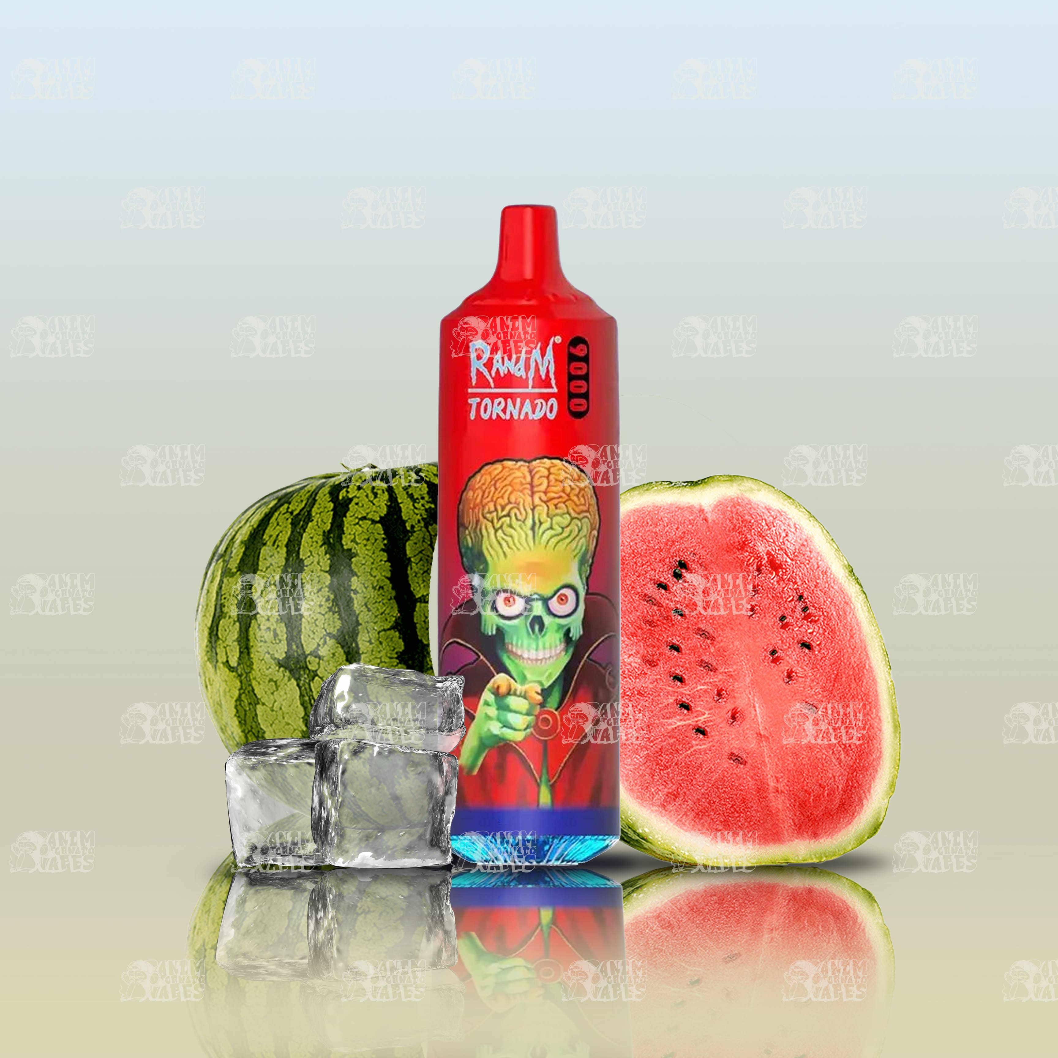 RandM Tornado 9000 Lush Ice Einweg-Vape mit 9000 Zügen und Mesh Coil