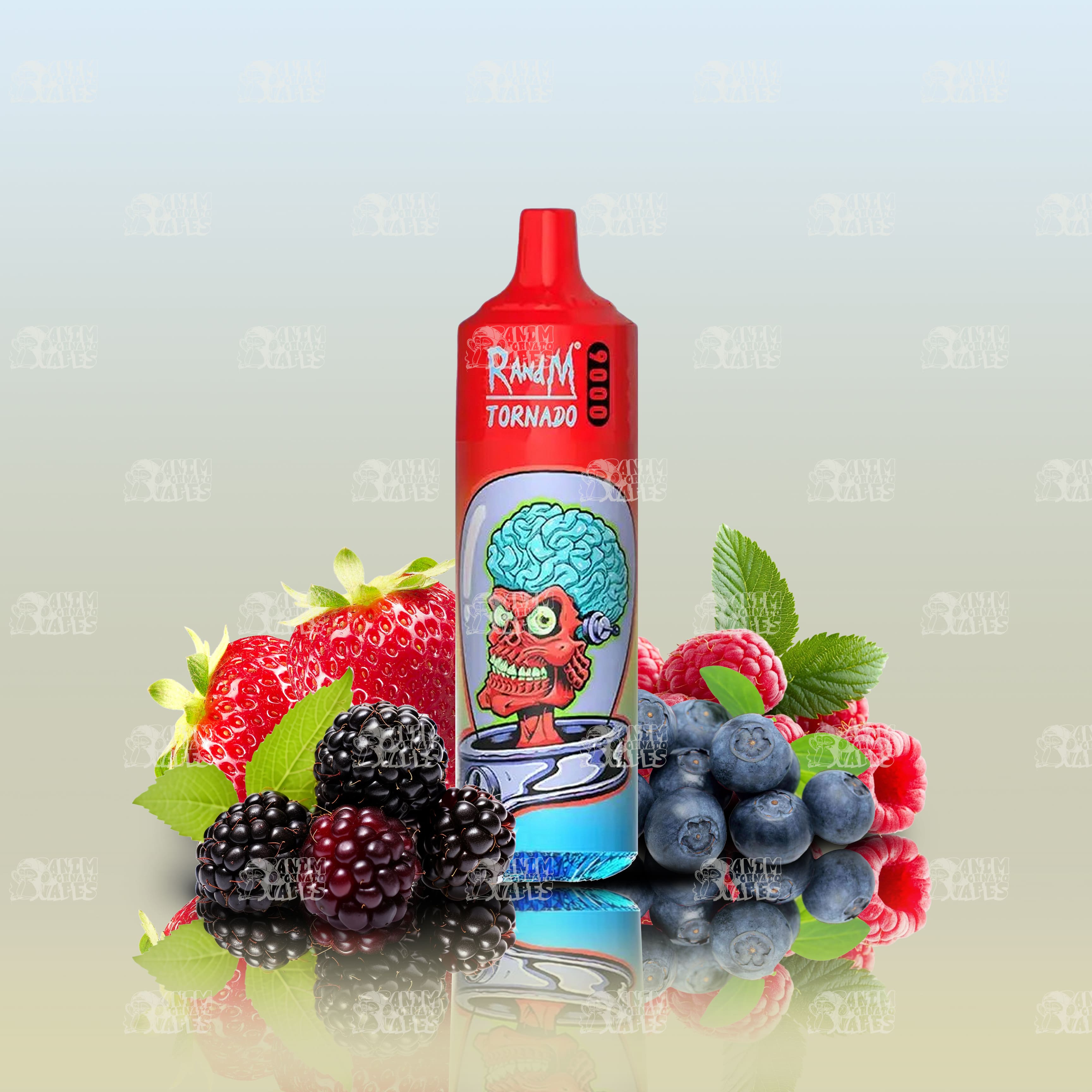 RandM Tornado 9000 Mixed Berries Einweg-Vape mit 9000 Zügen und Mesh Coil